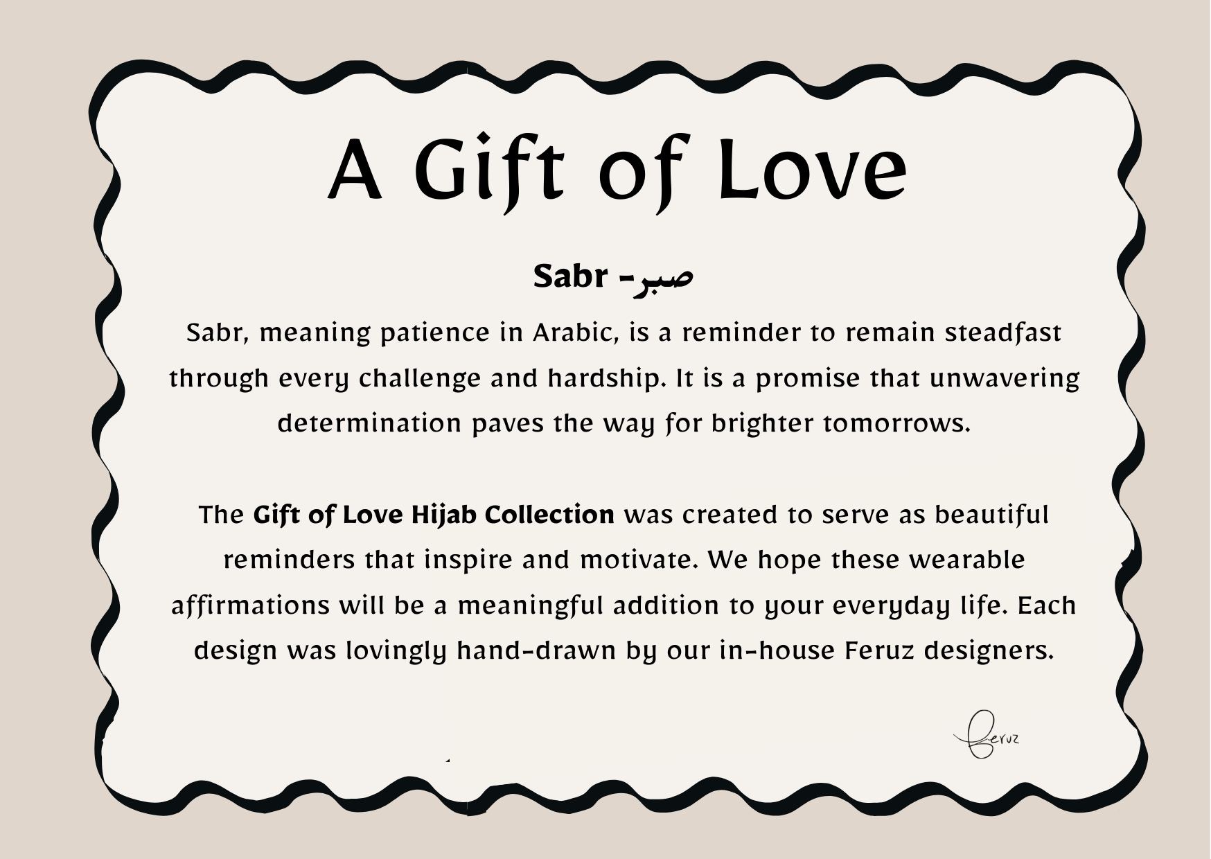 Gift of Love - Sabr Bawal