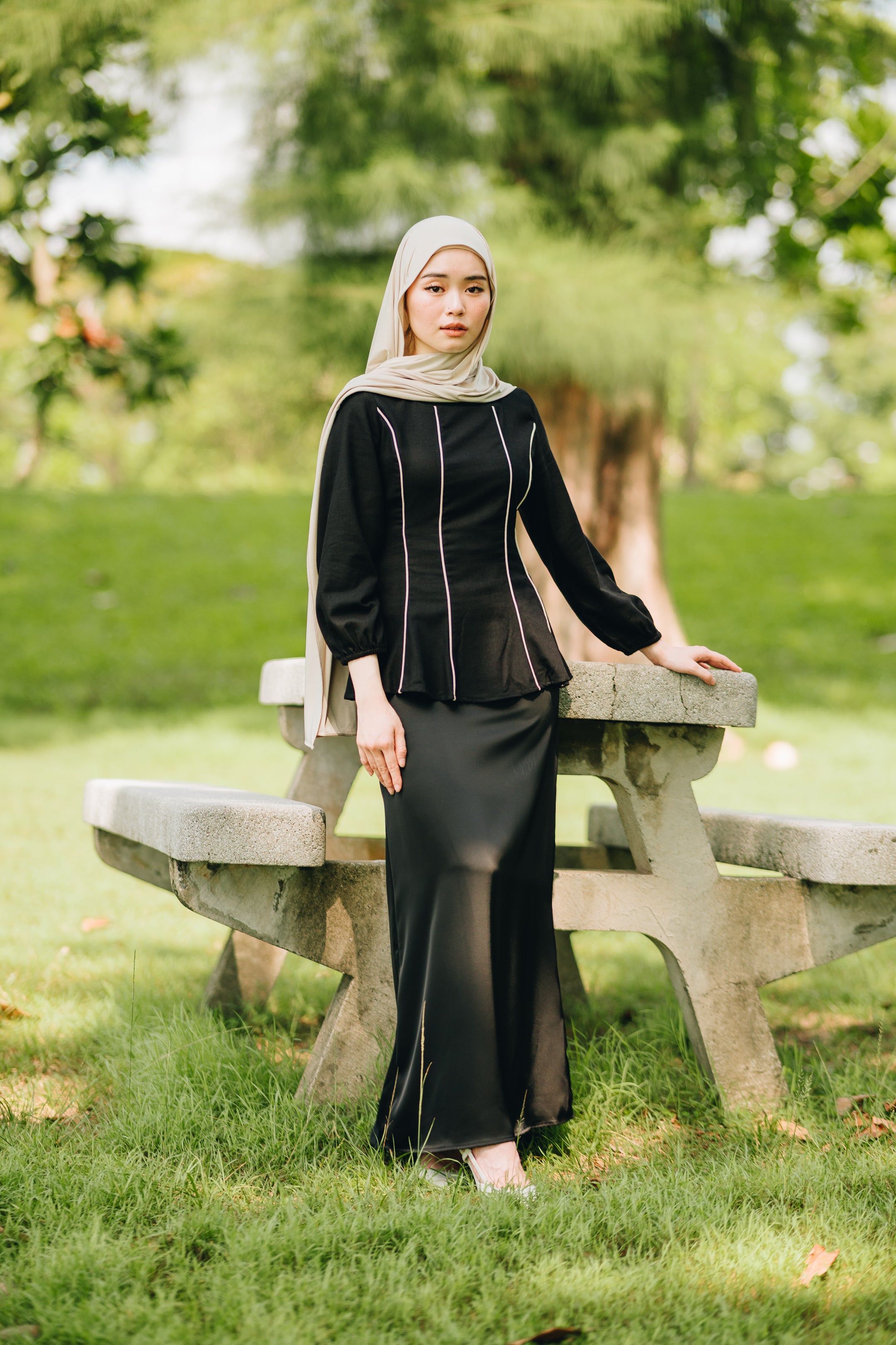 Matte Satin Skirt