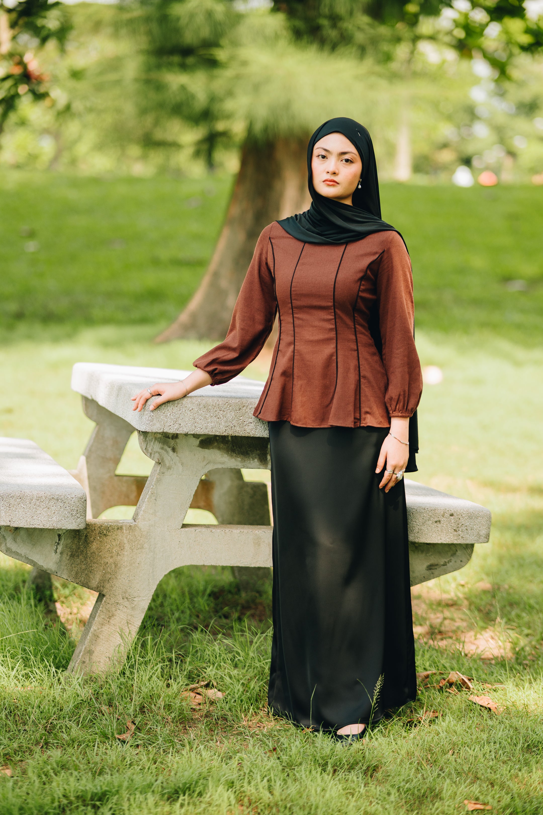Matte Satin Skirt