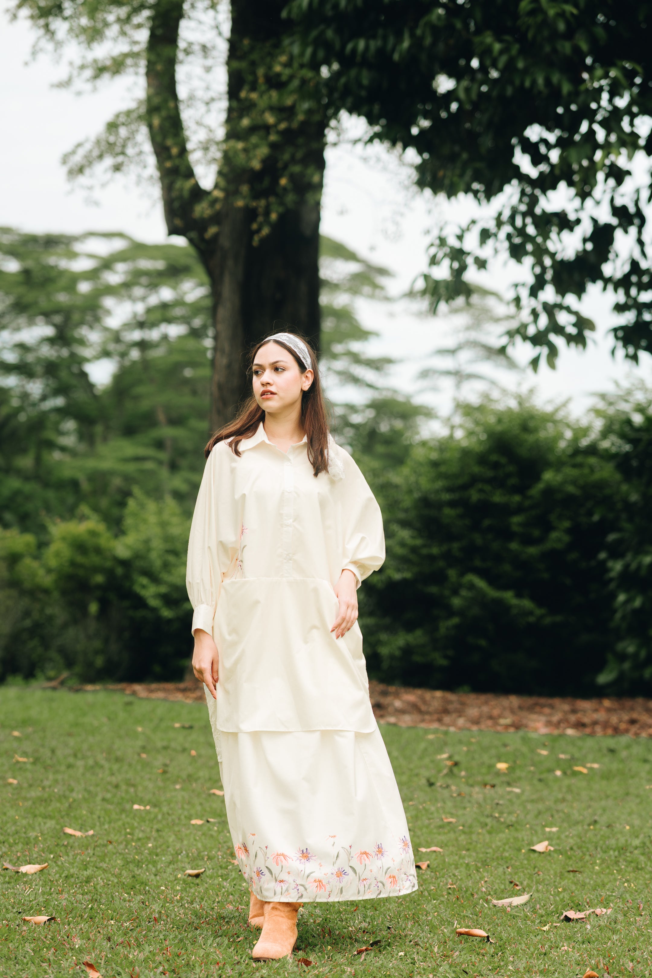 Wildflower Skirt in Cream