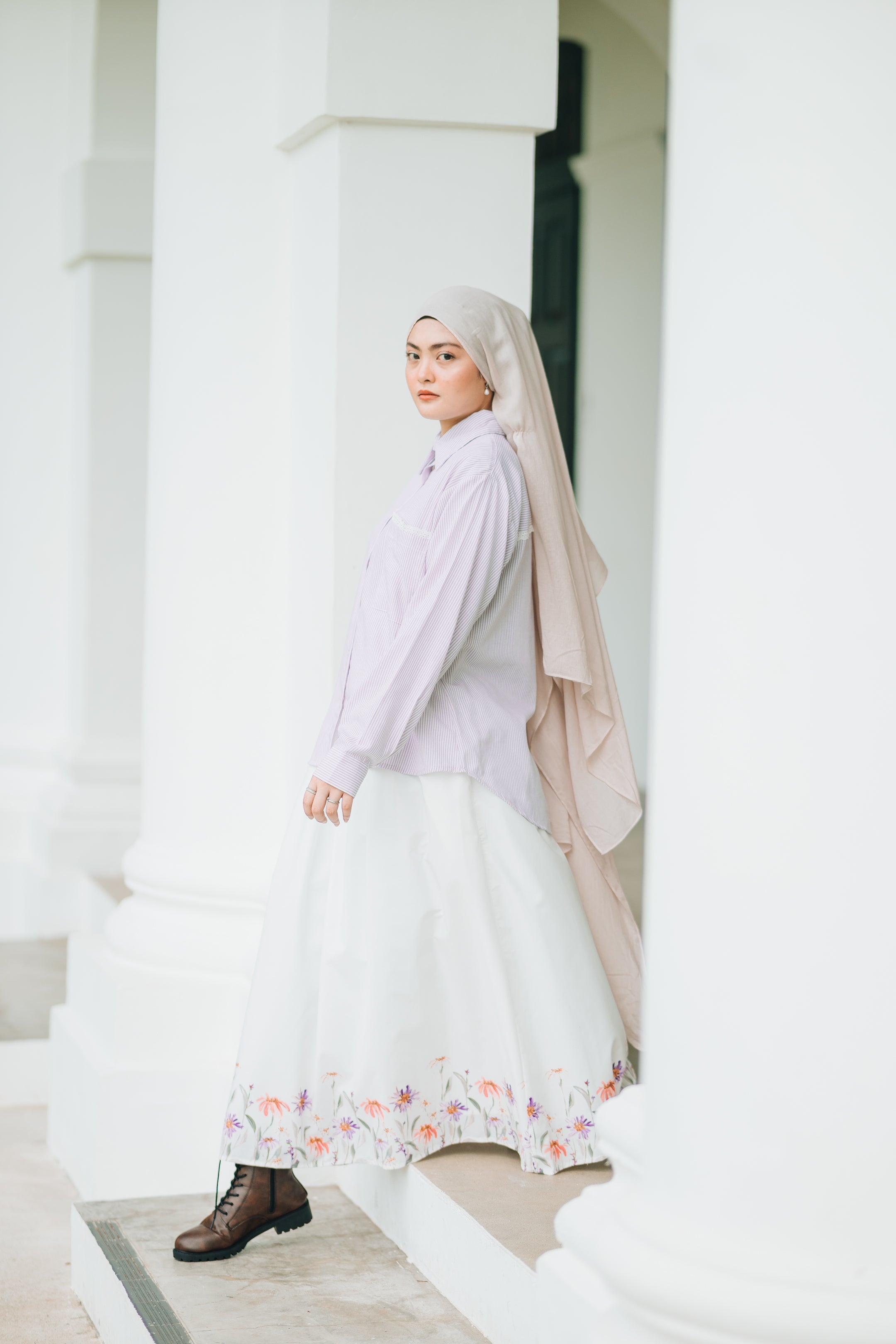 Wildflower Skirt in White