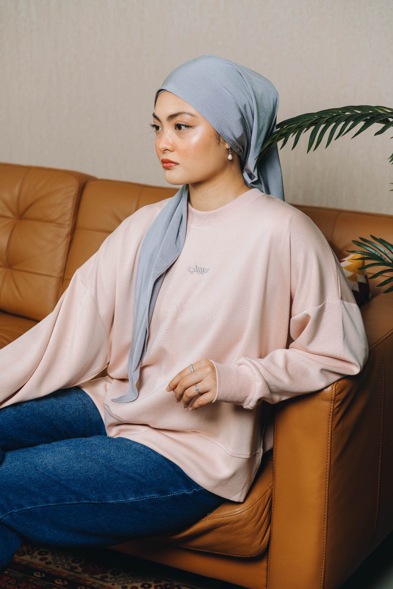 Modal Habibti Sweater in Blue