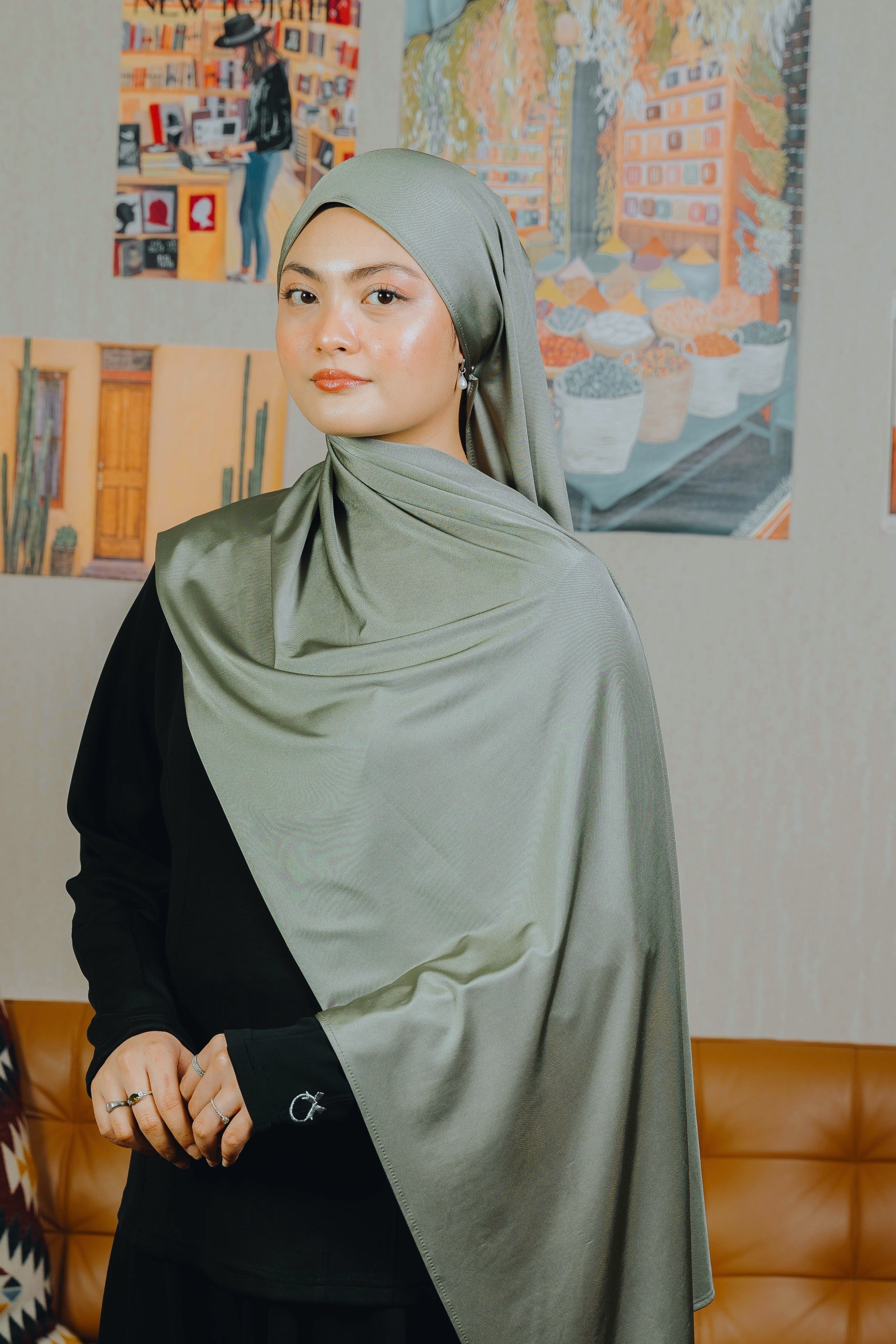 Satin Jersey Shawl
