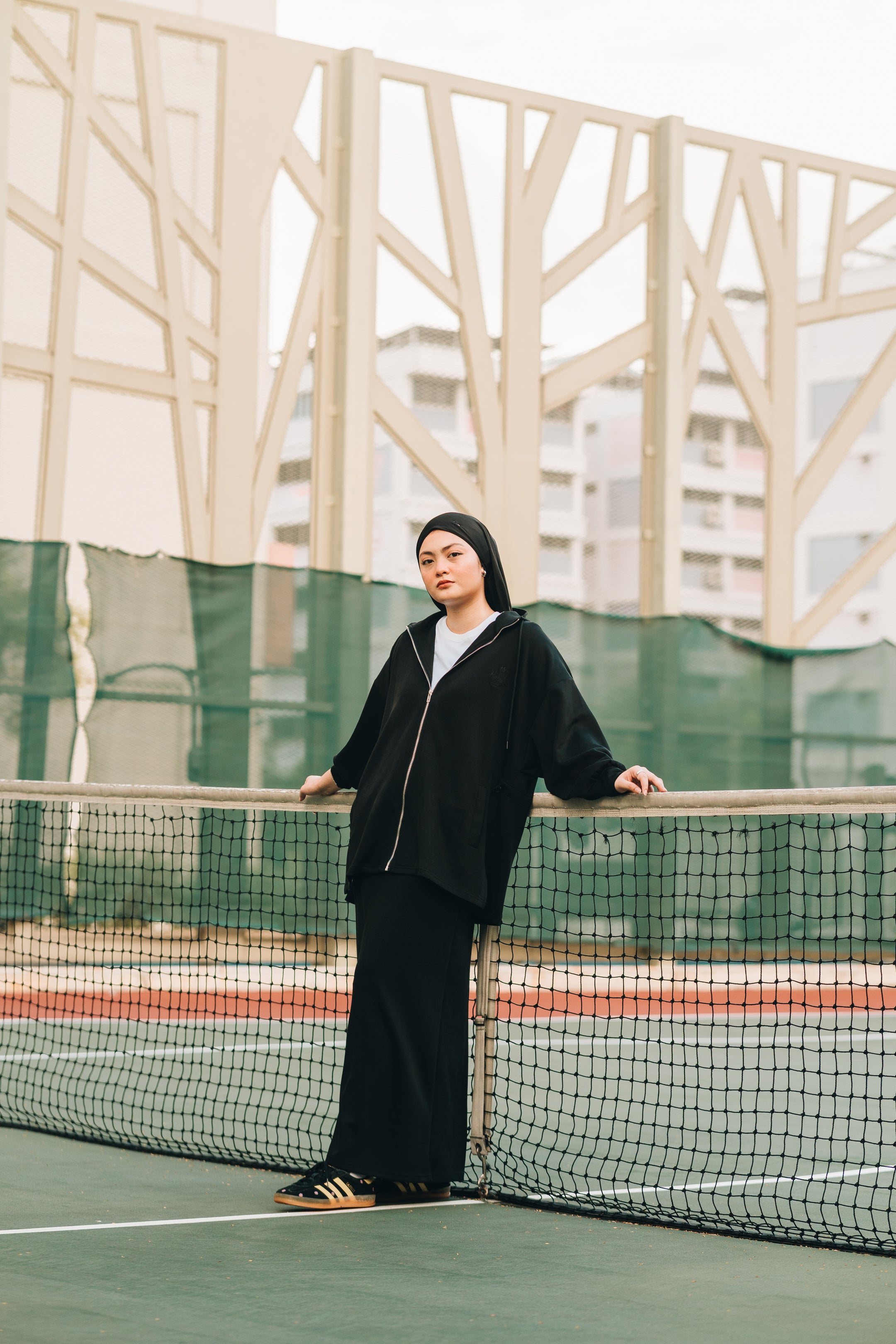 PRE ORDER Habibti Modal Zip-Up Hoodie in Black