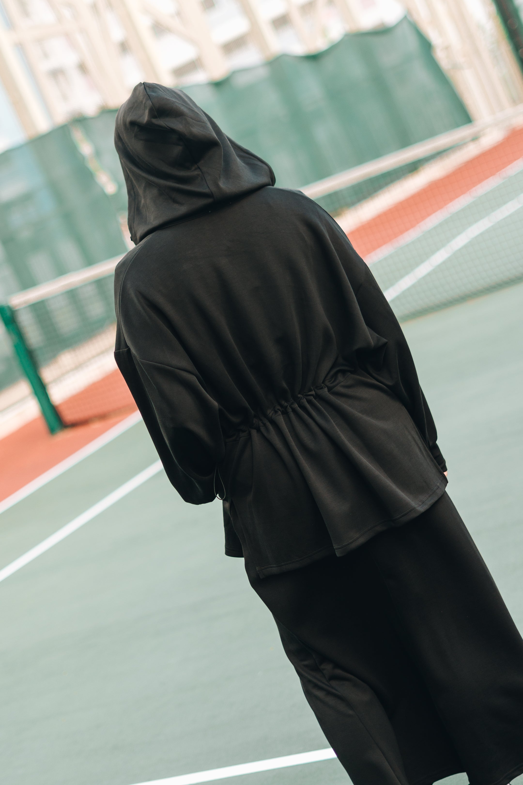 PRE ORDER Habibti Modal Zip-Up Hoodie in Black