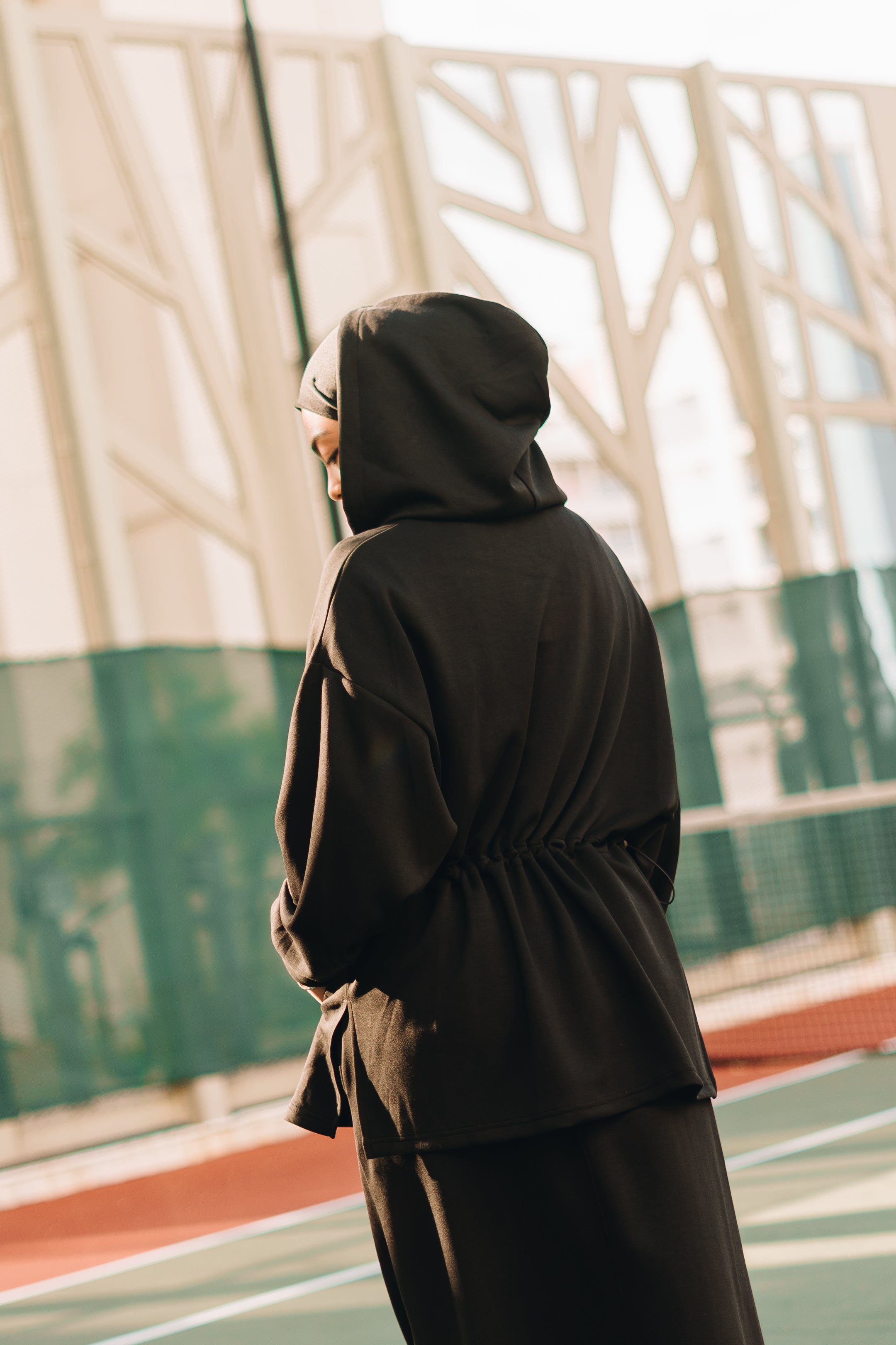 PRE ORDER Habibti Modal Zip-Up Hoodie in Black