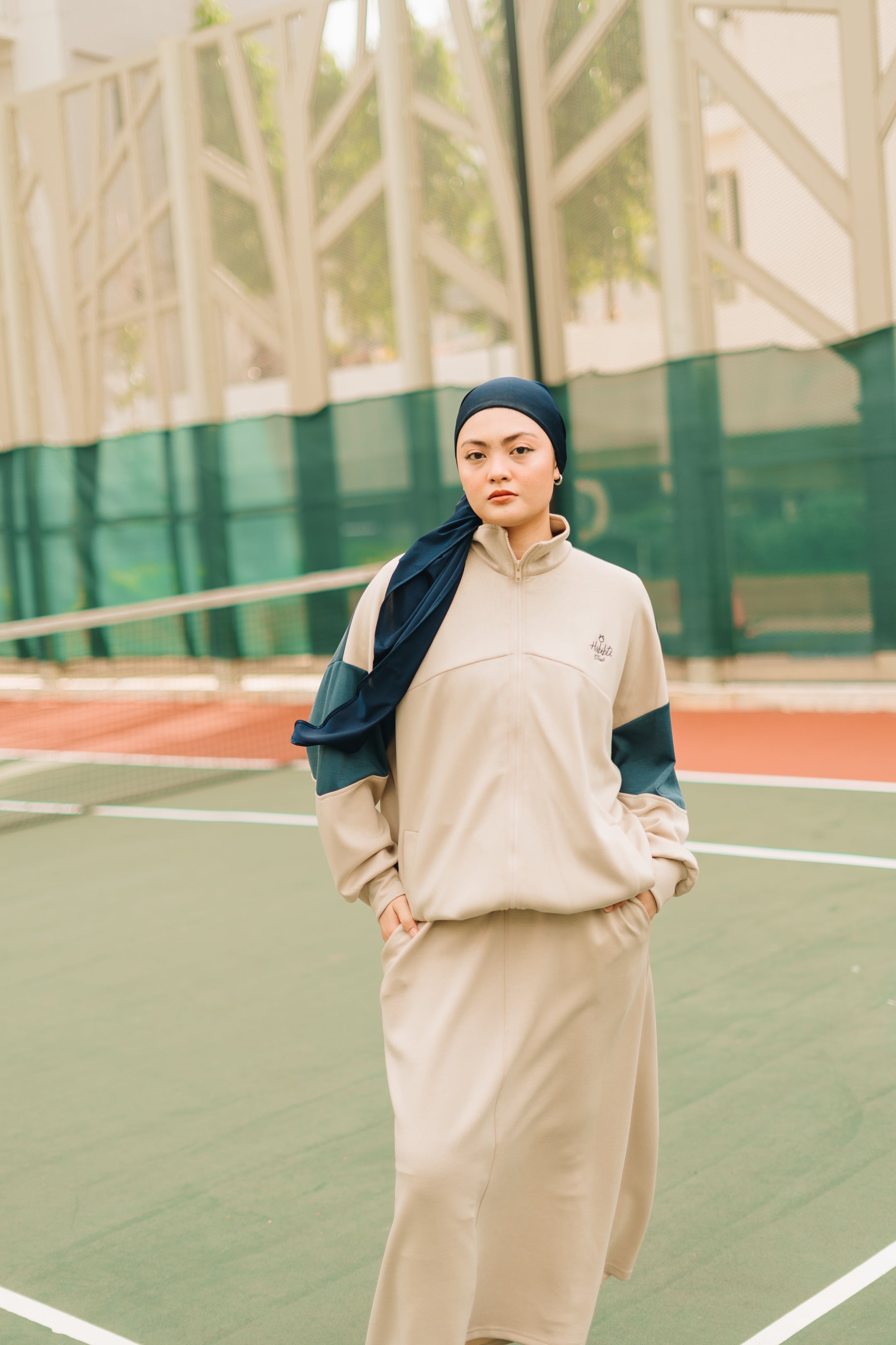 PRE ORDER Habibti Modal Dual Tone Jacket in Blue