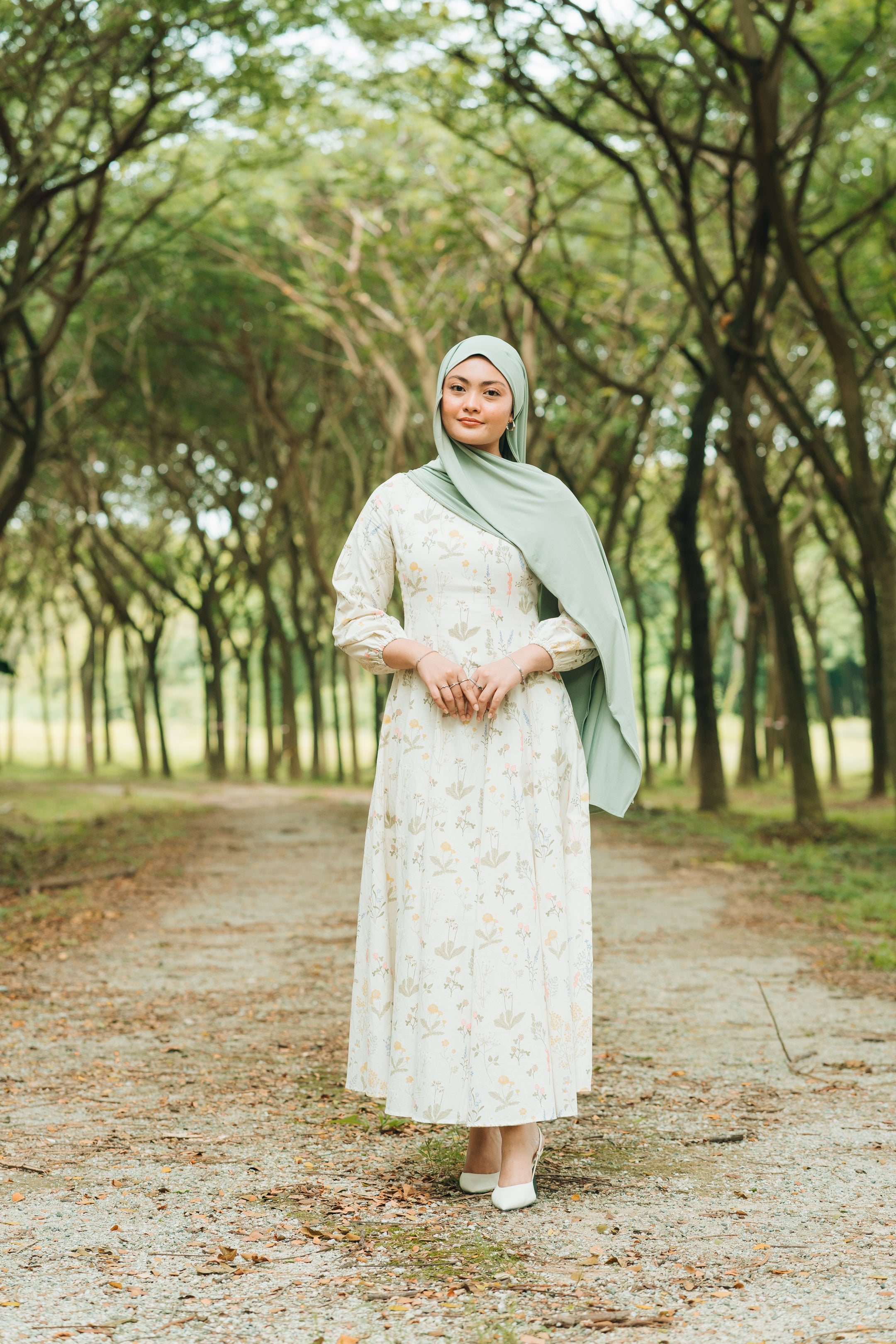 Annelise Printed Linen Dress