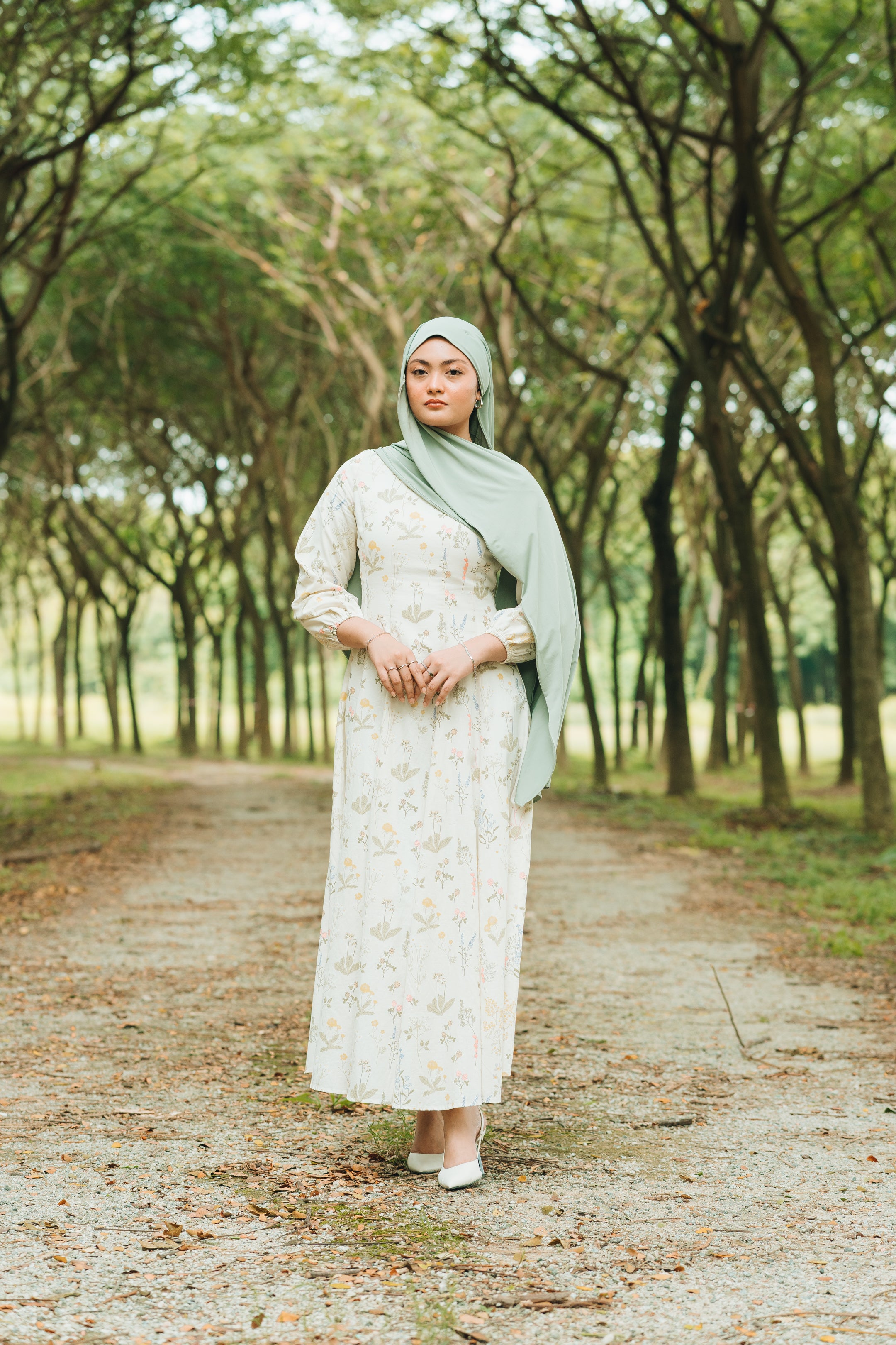 Annelise Printed Linen Dress