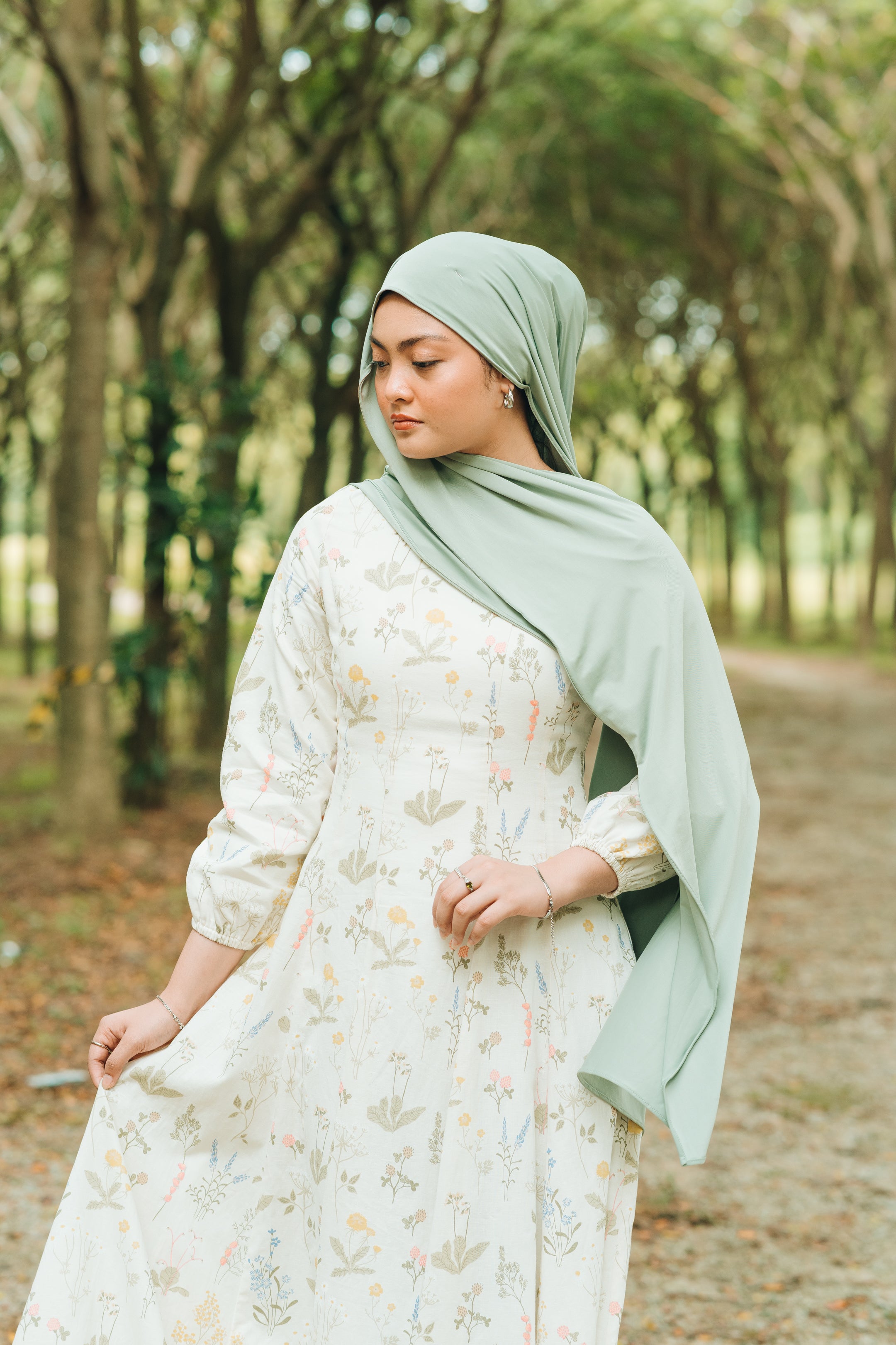 Annelise Printed Linen Dress