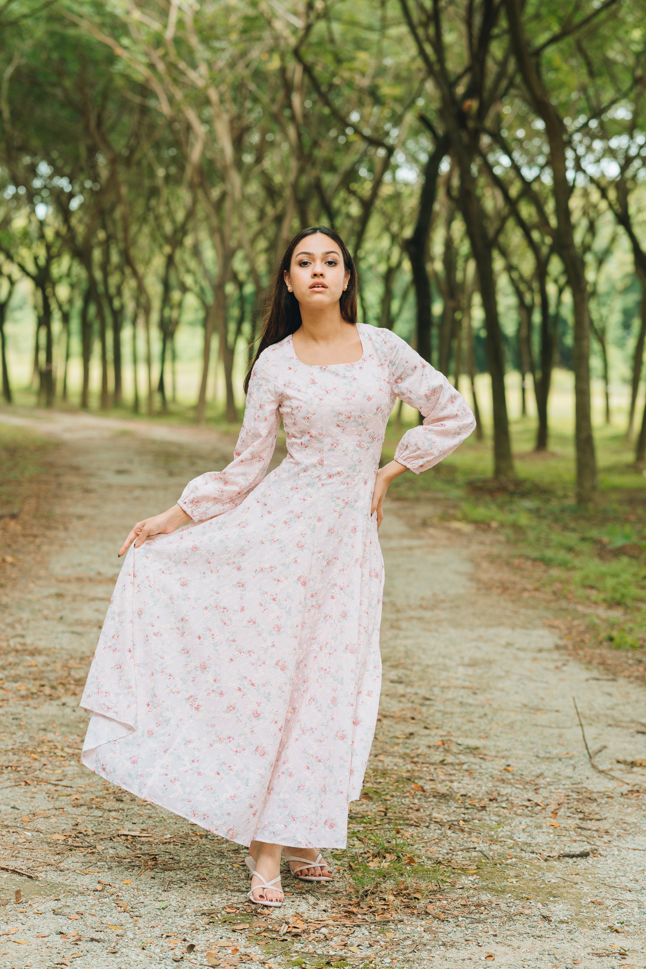 Rosalind Cotton Eyelet Dress