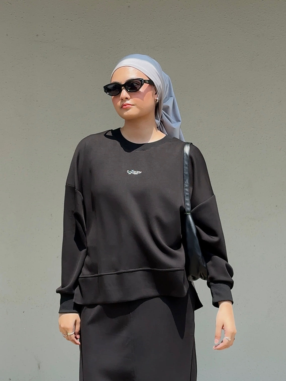 Modal Habibti Sweater in Black