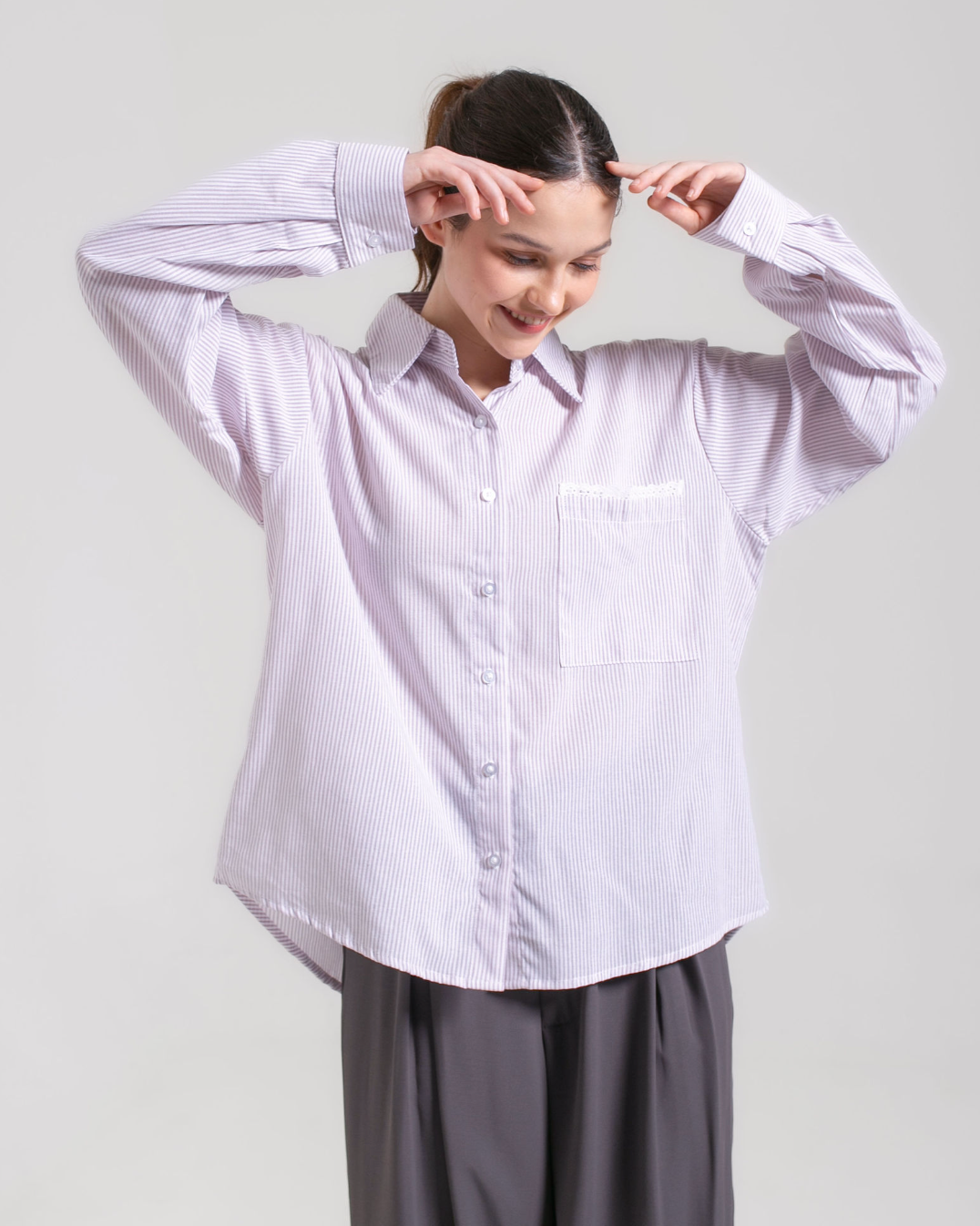 Lace Button Up Blouse