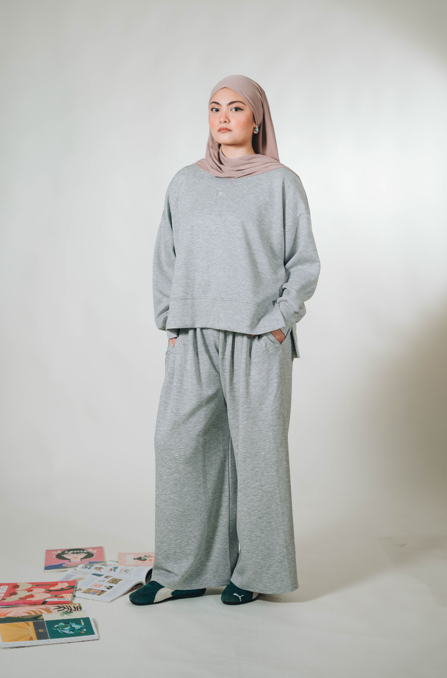 Modal Habibti Sweater in Grey