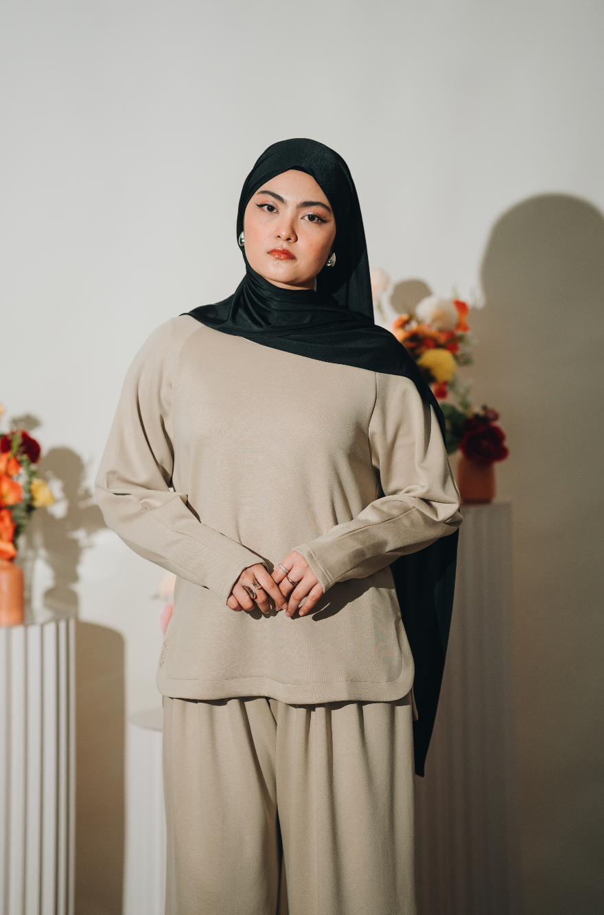 Habibti Lounge Top in Cream