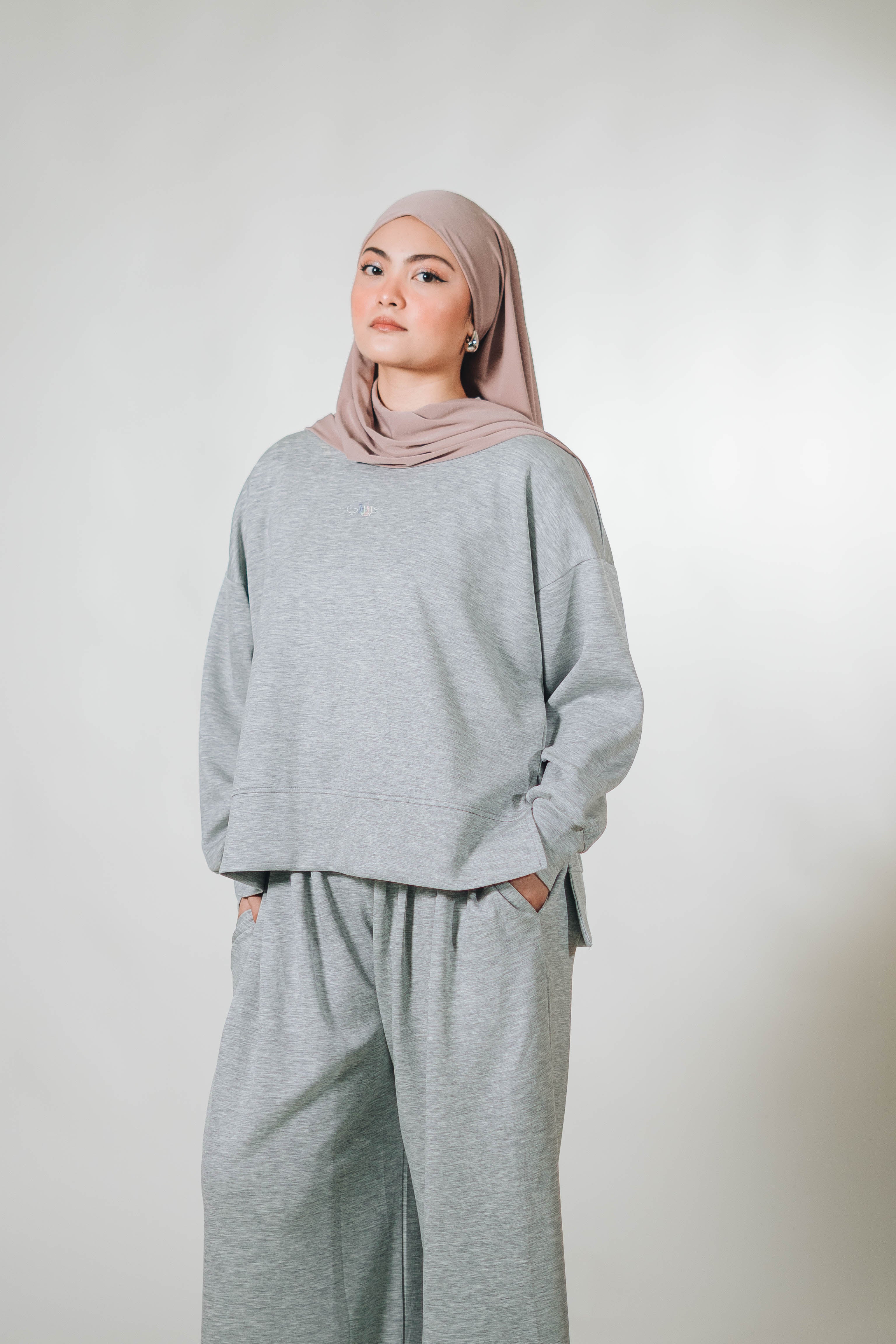 Modal Habibti Sweater in Grey
