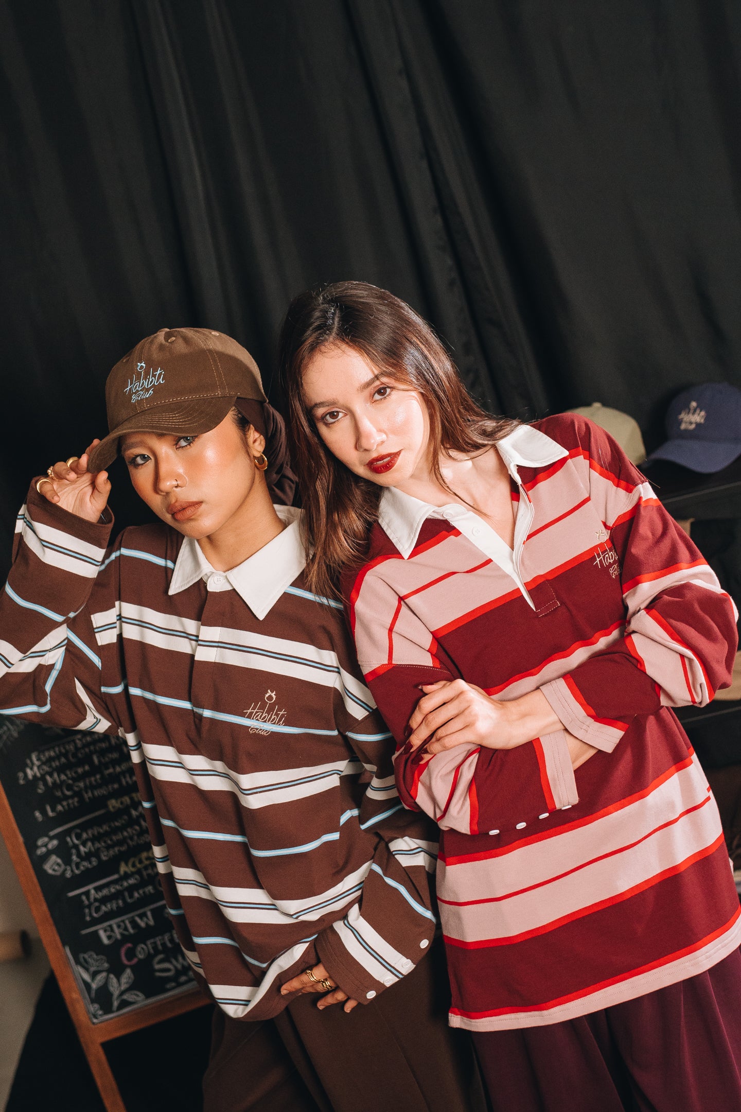 Noa Stripe Top in Chocolate