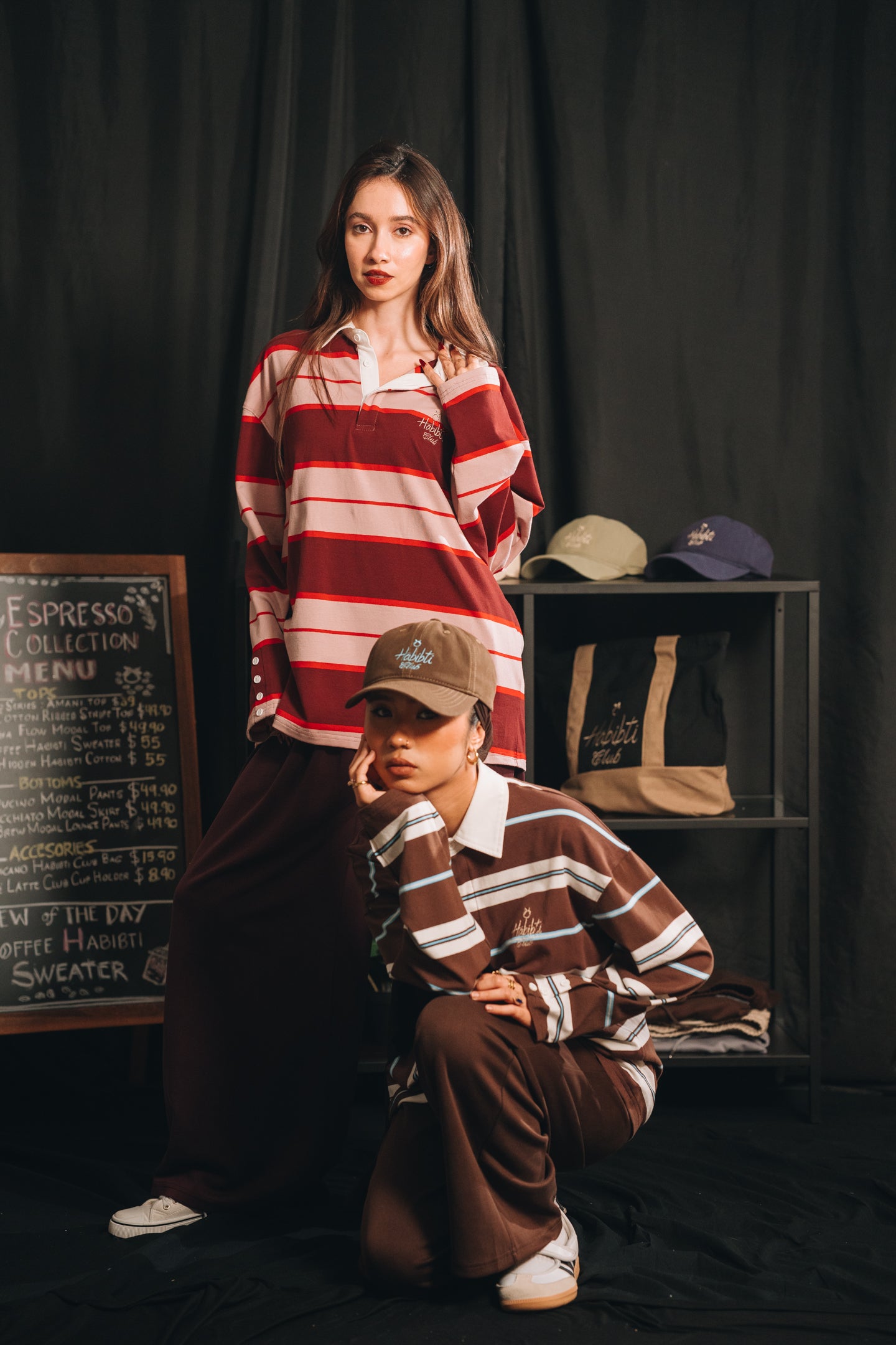 Noa Stripe Top in Cherry