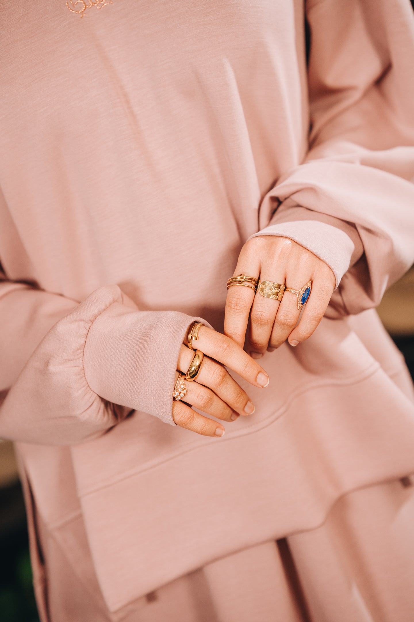 Modal Habibti Sweater in Dusty Pink