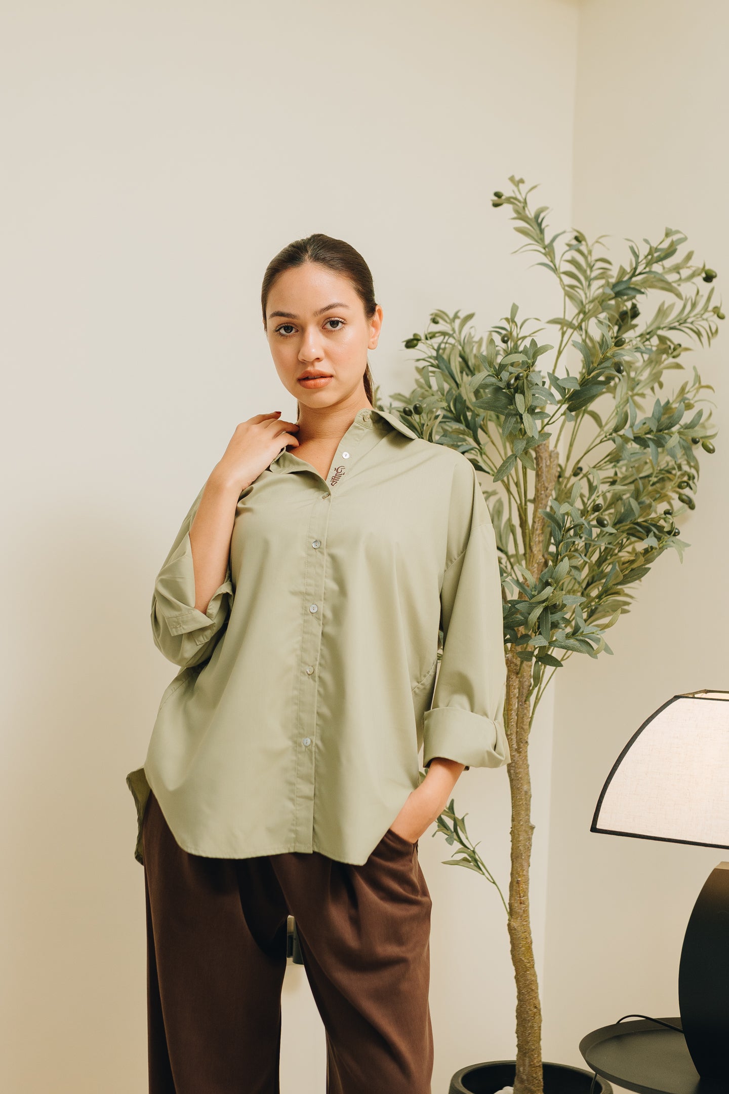 Hidden Habibti Cotton Tencel Shirt