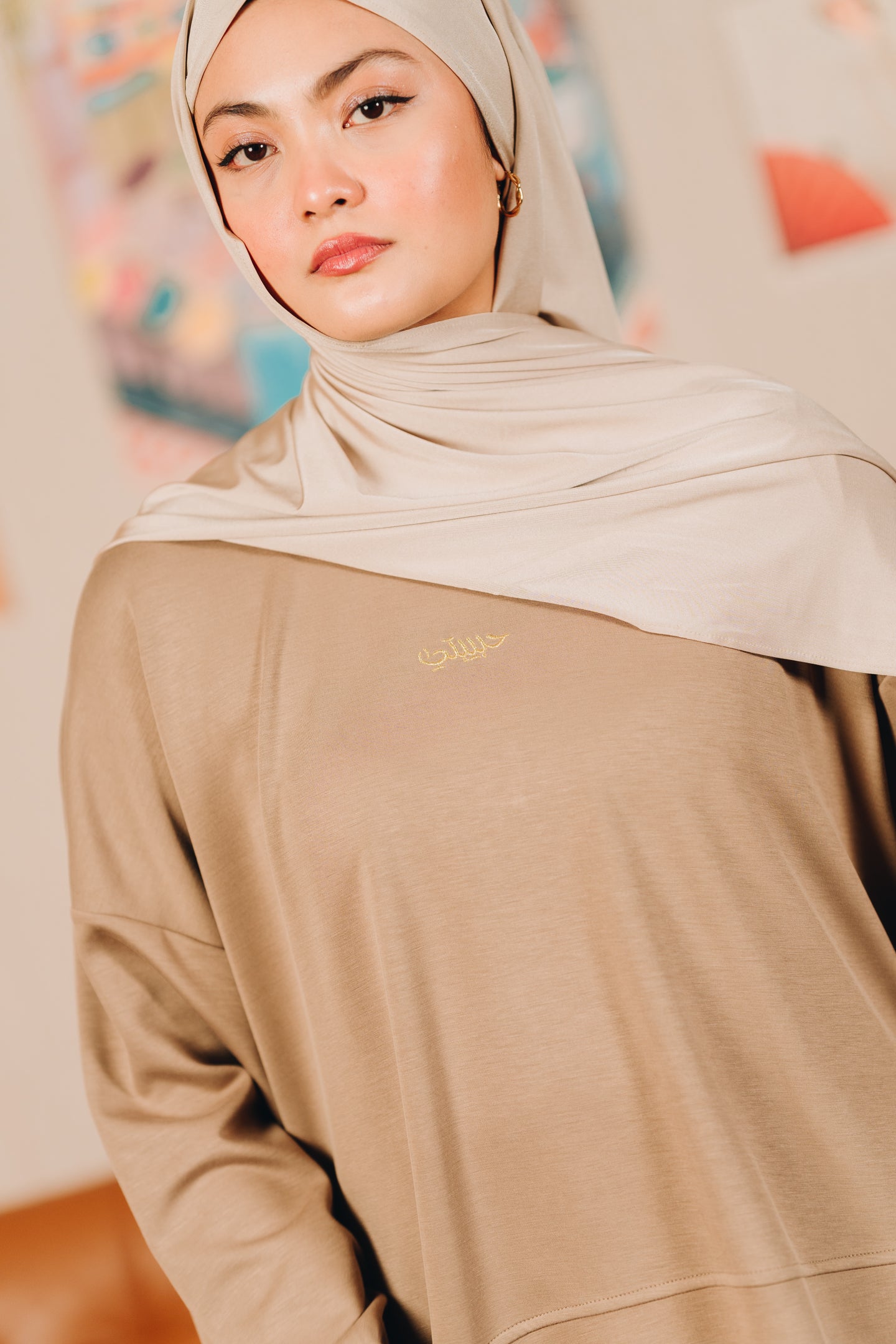Modal Habibti Sweater in Coffee