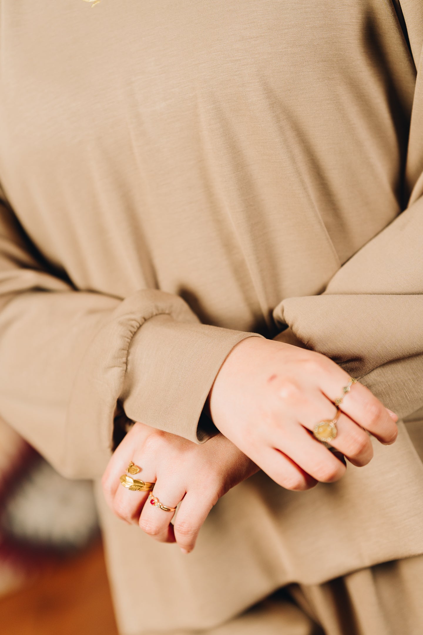 Modal Habibti Sweater in Coffee