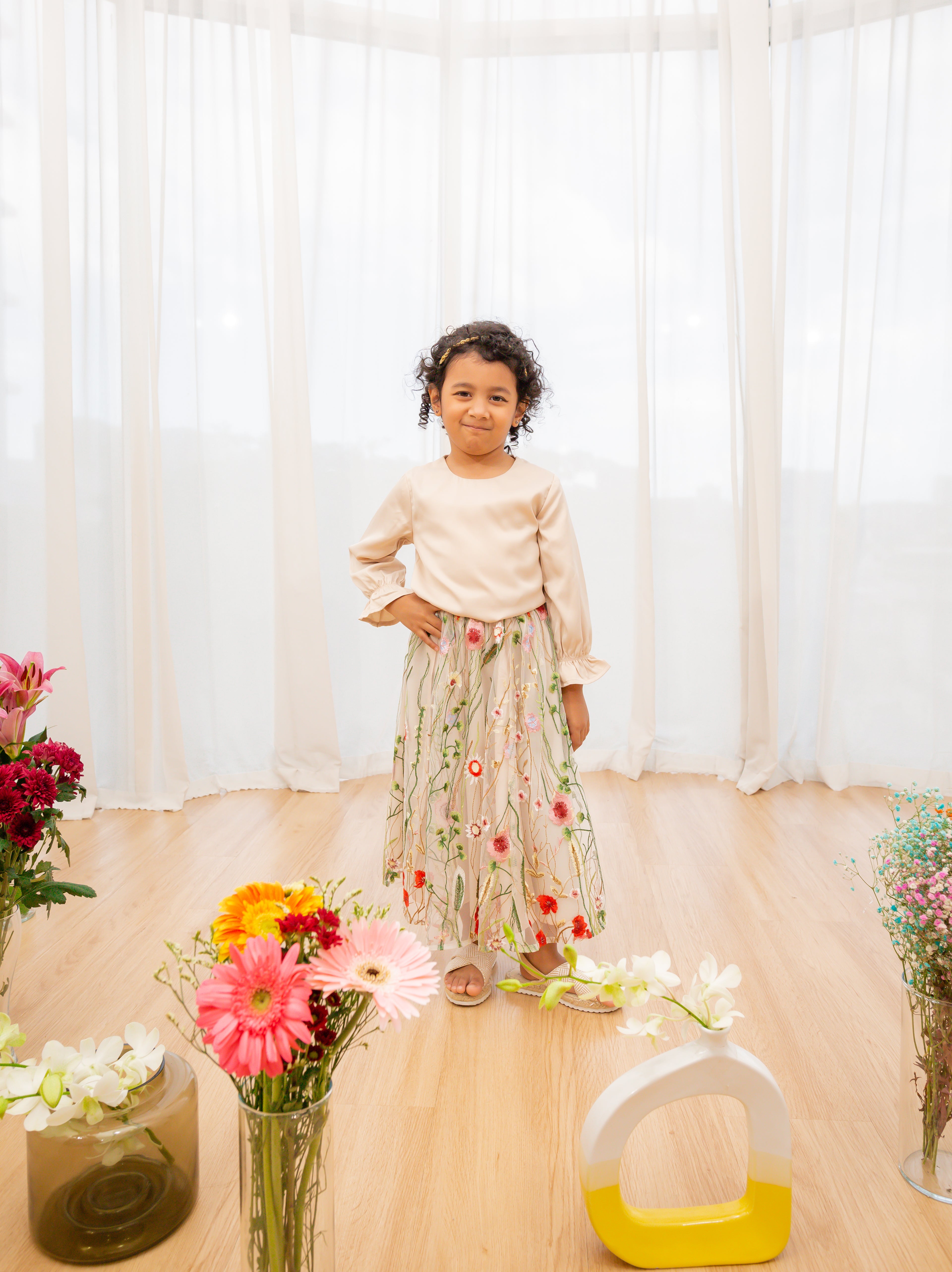 Desert Rose Skirt & Blouse - Kids - Day