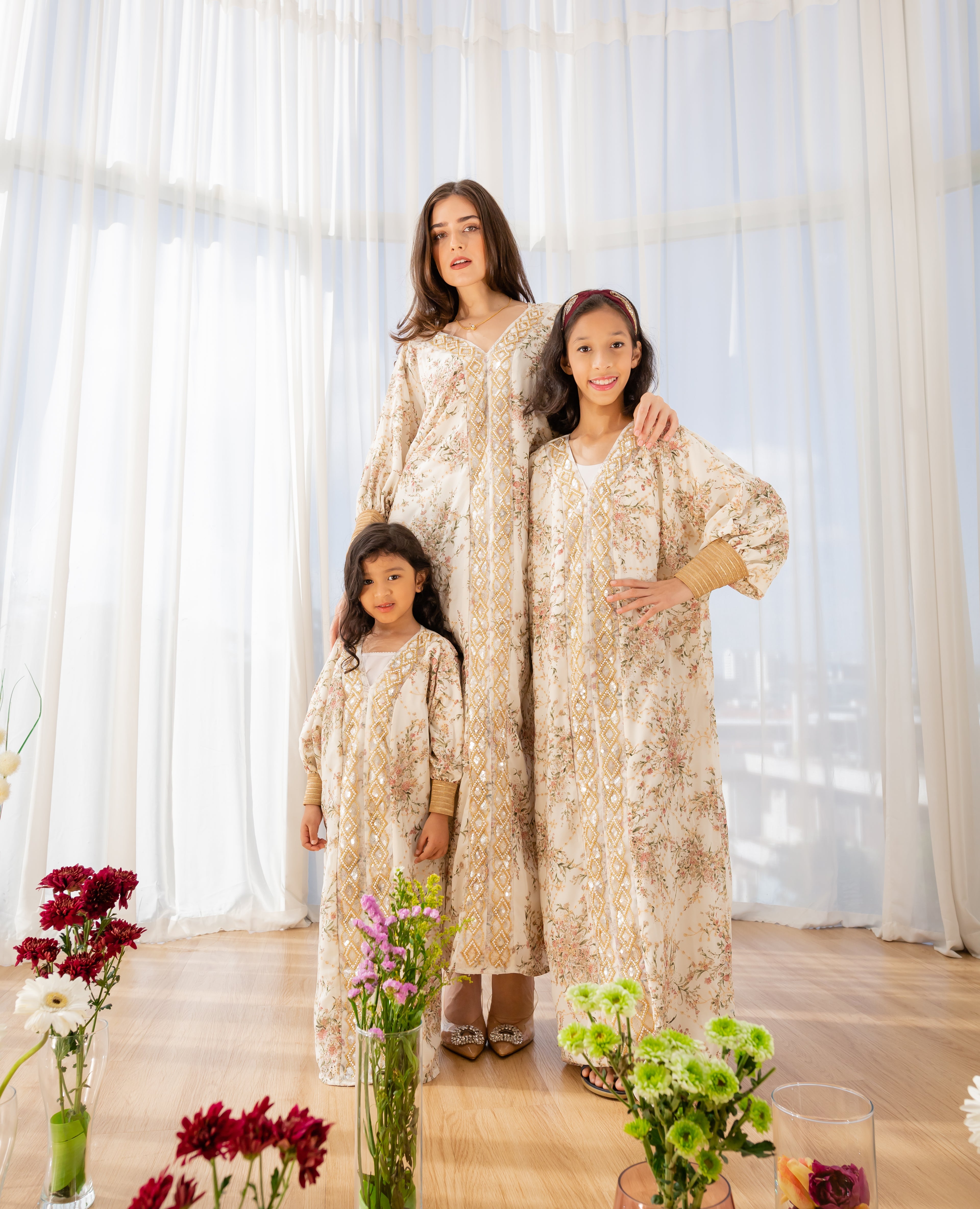 Medina Rose Kaftan - Kids - Pearl