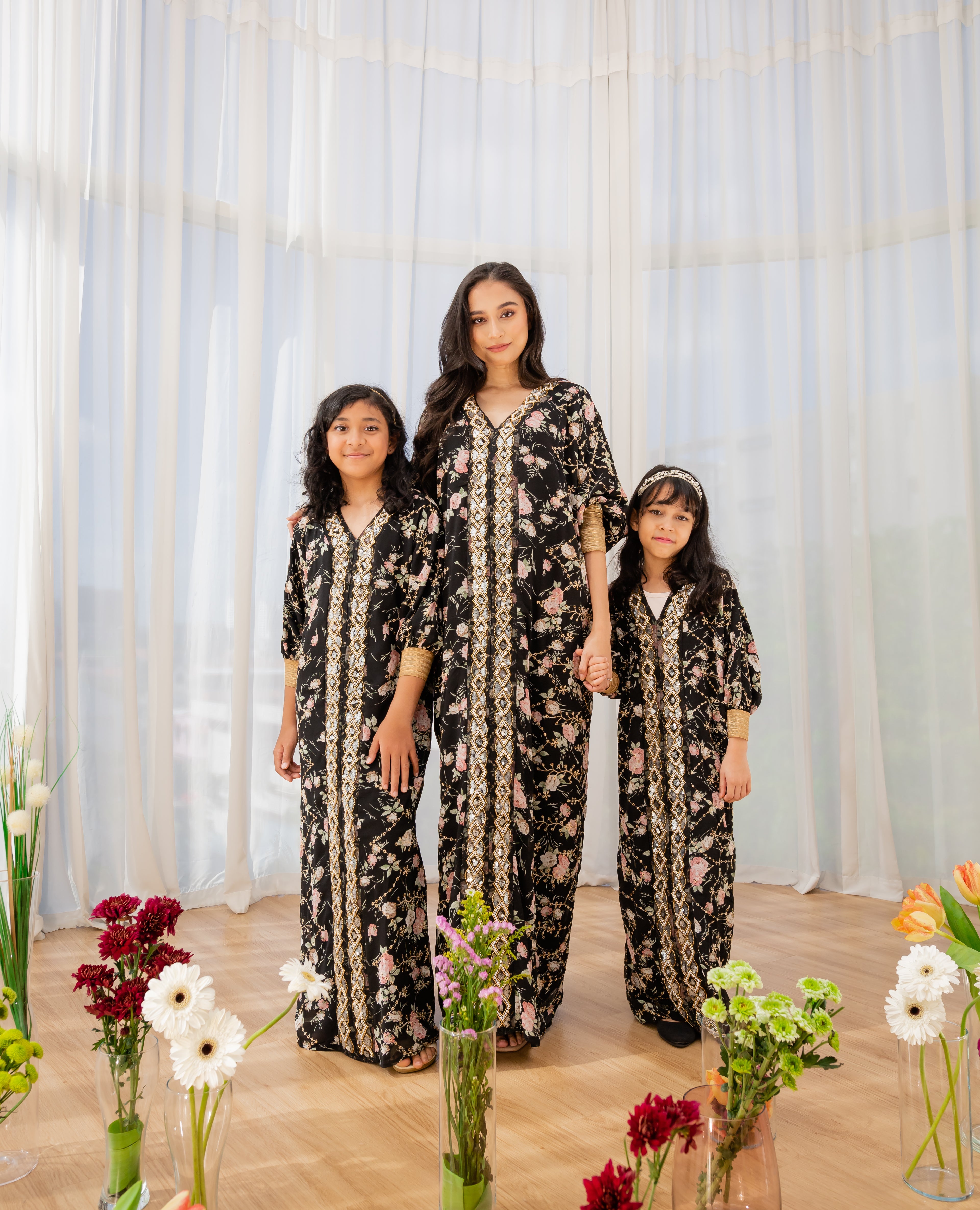 Medina Rose Kaftan - Kids - Onyx