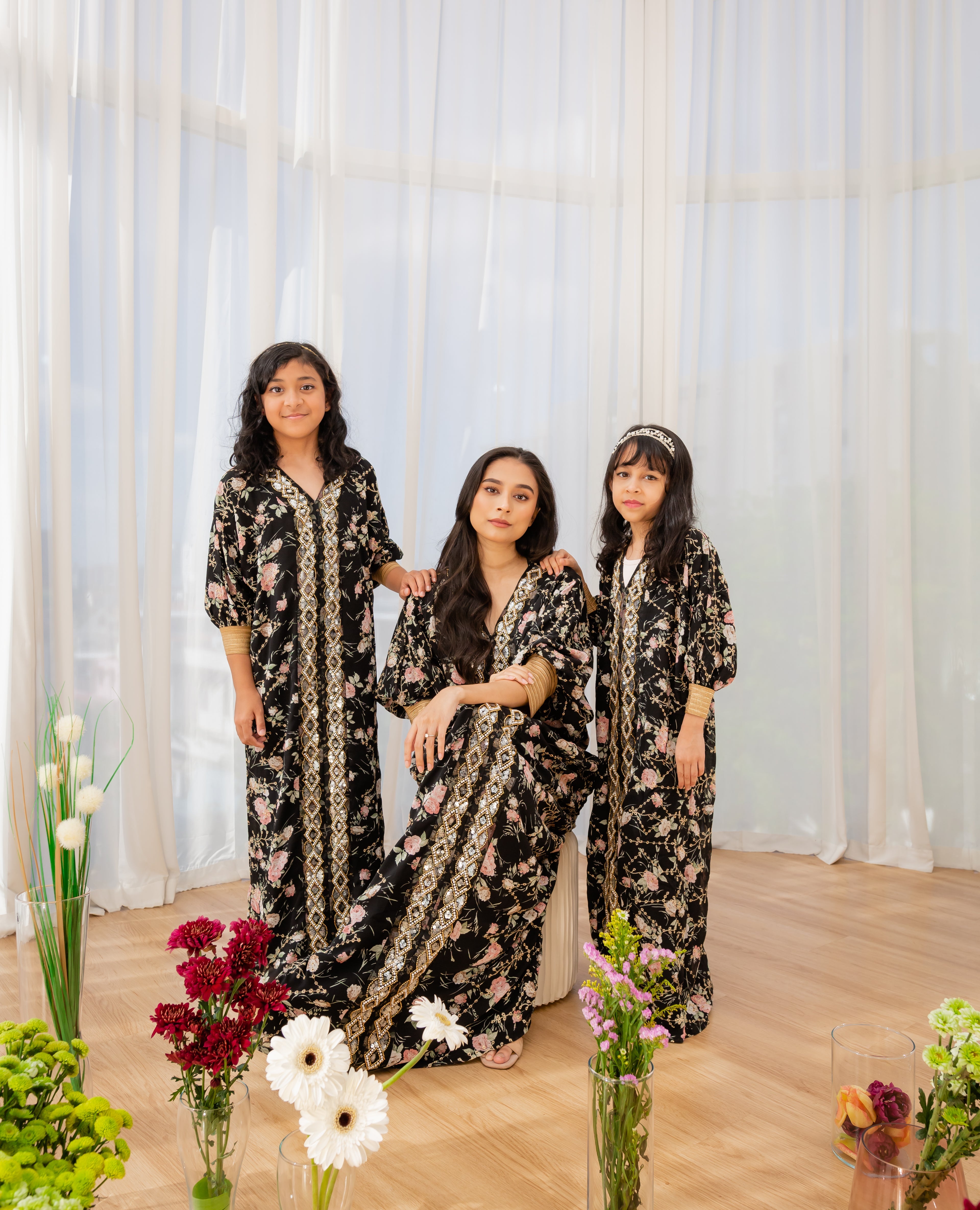 Medina Rose Kaftan - Kids - Onyx