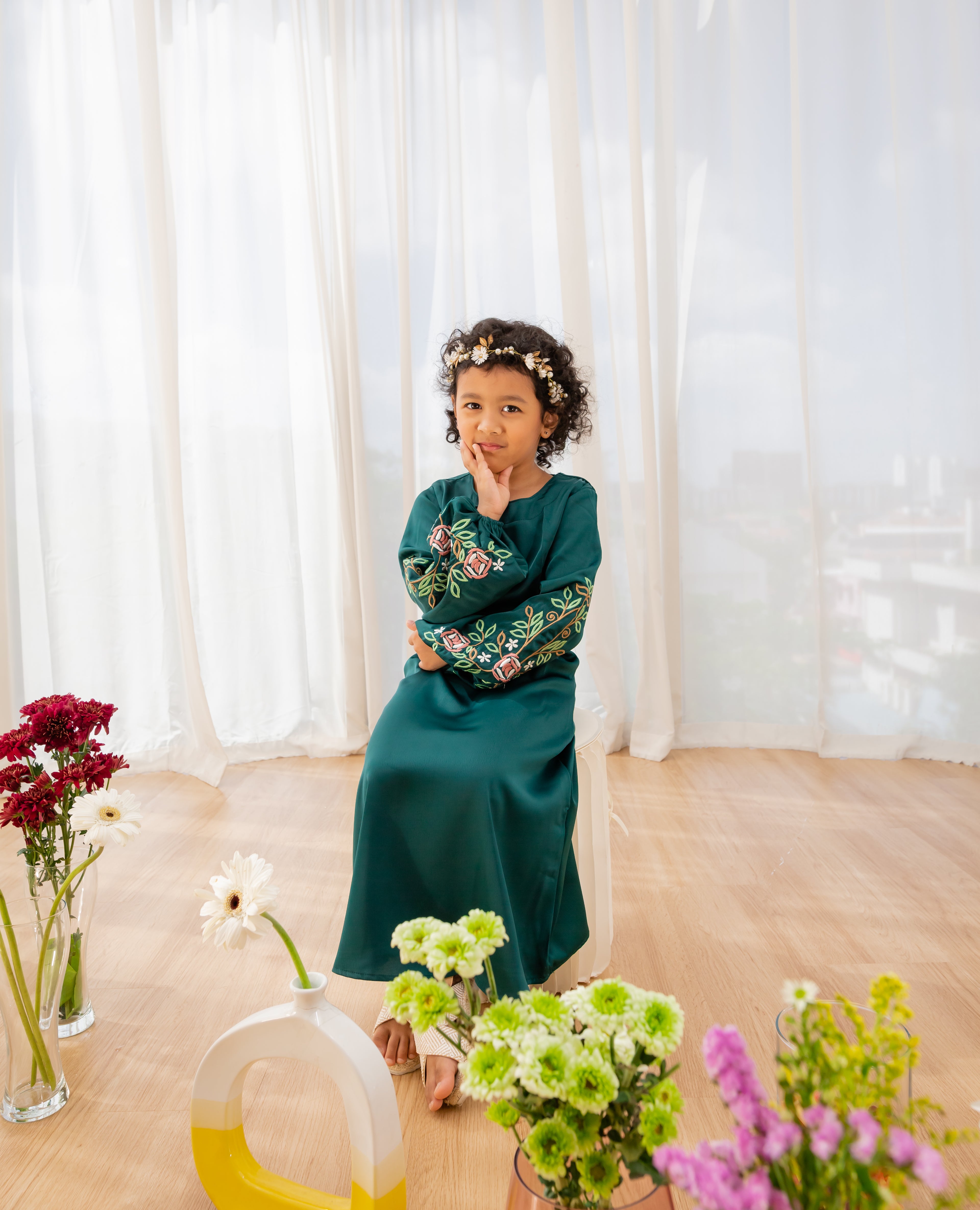 Oud Bouquet Dress - Kids - Zinnia