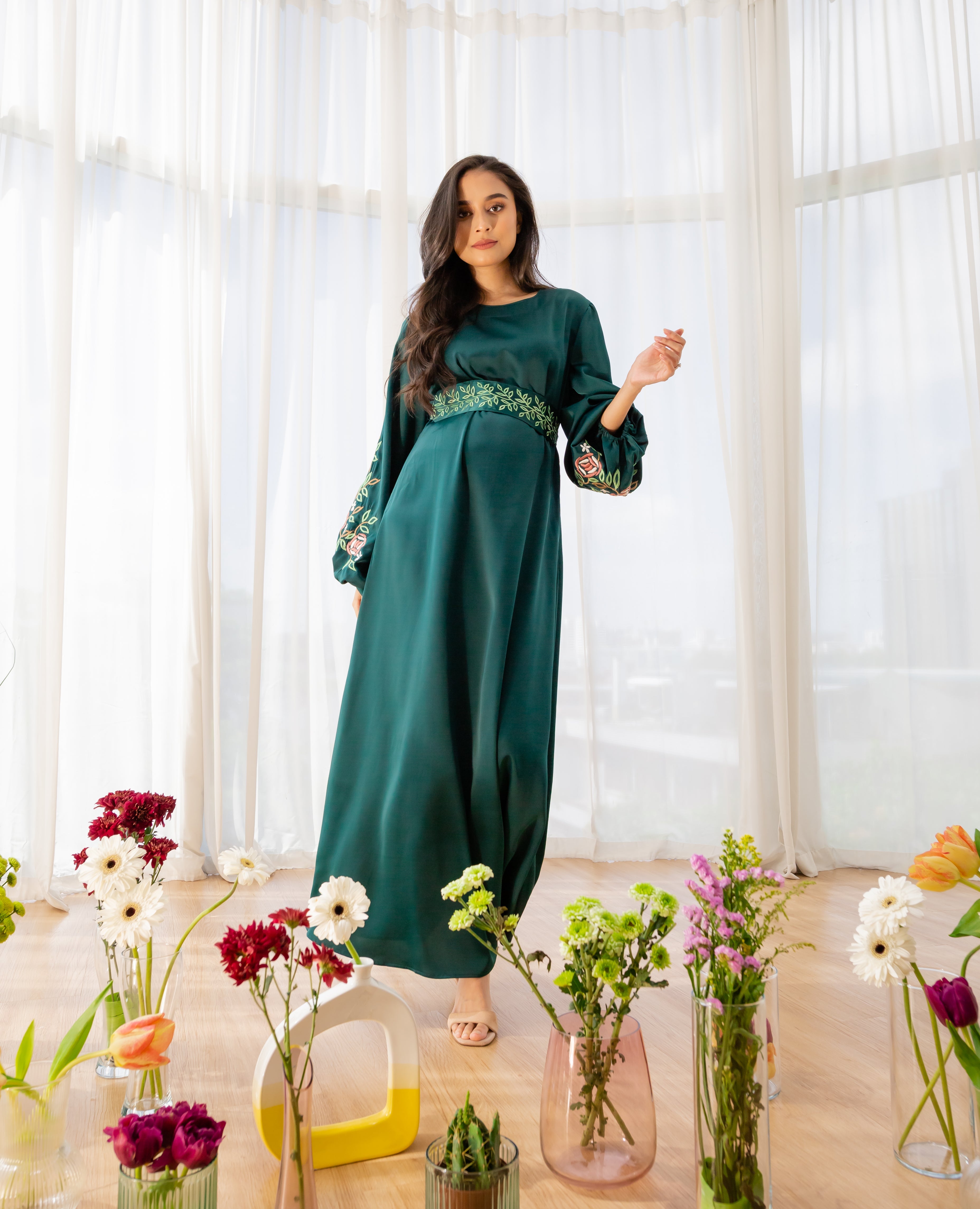 Oud Bouquet Dress - Zinnia