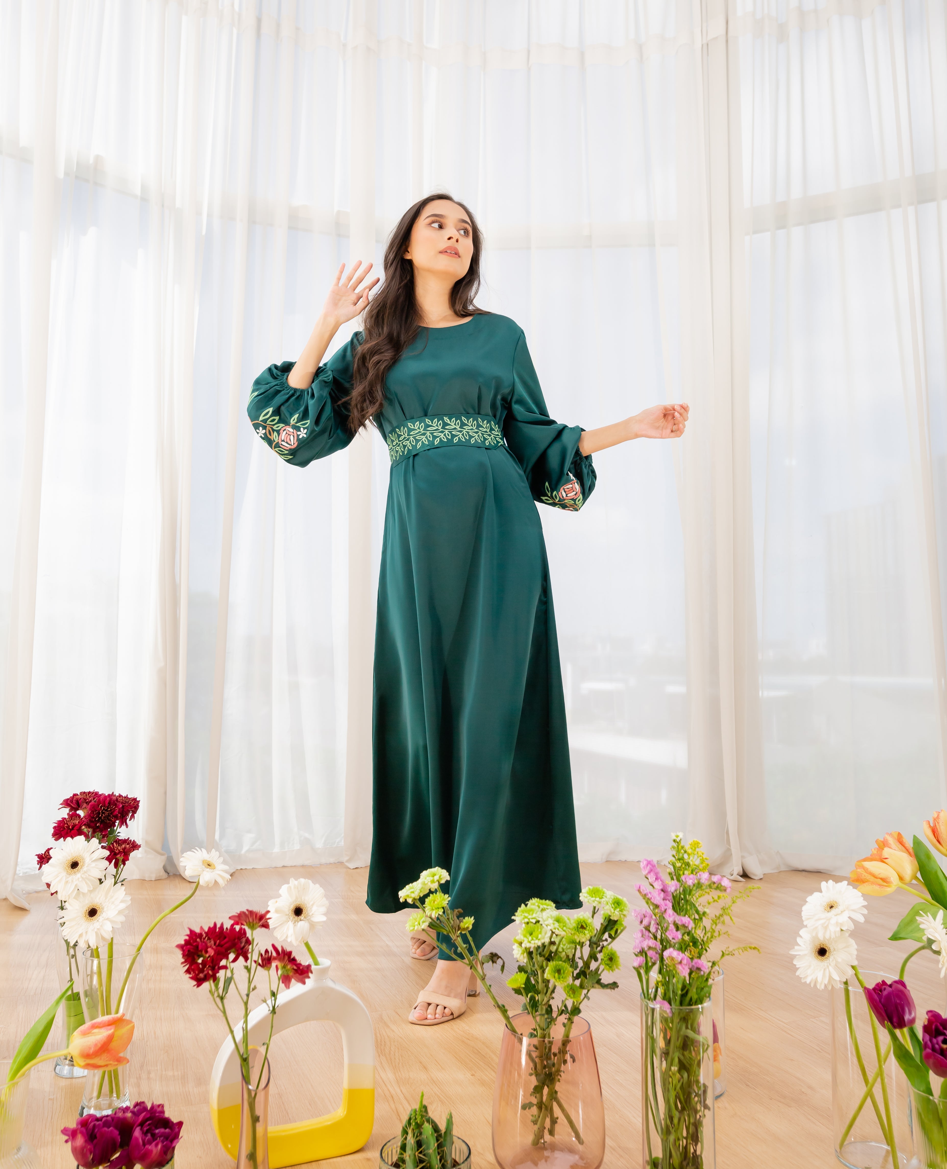 Oud Bouquet Dress - Zinnia