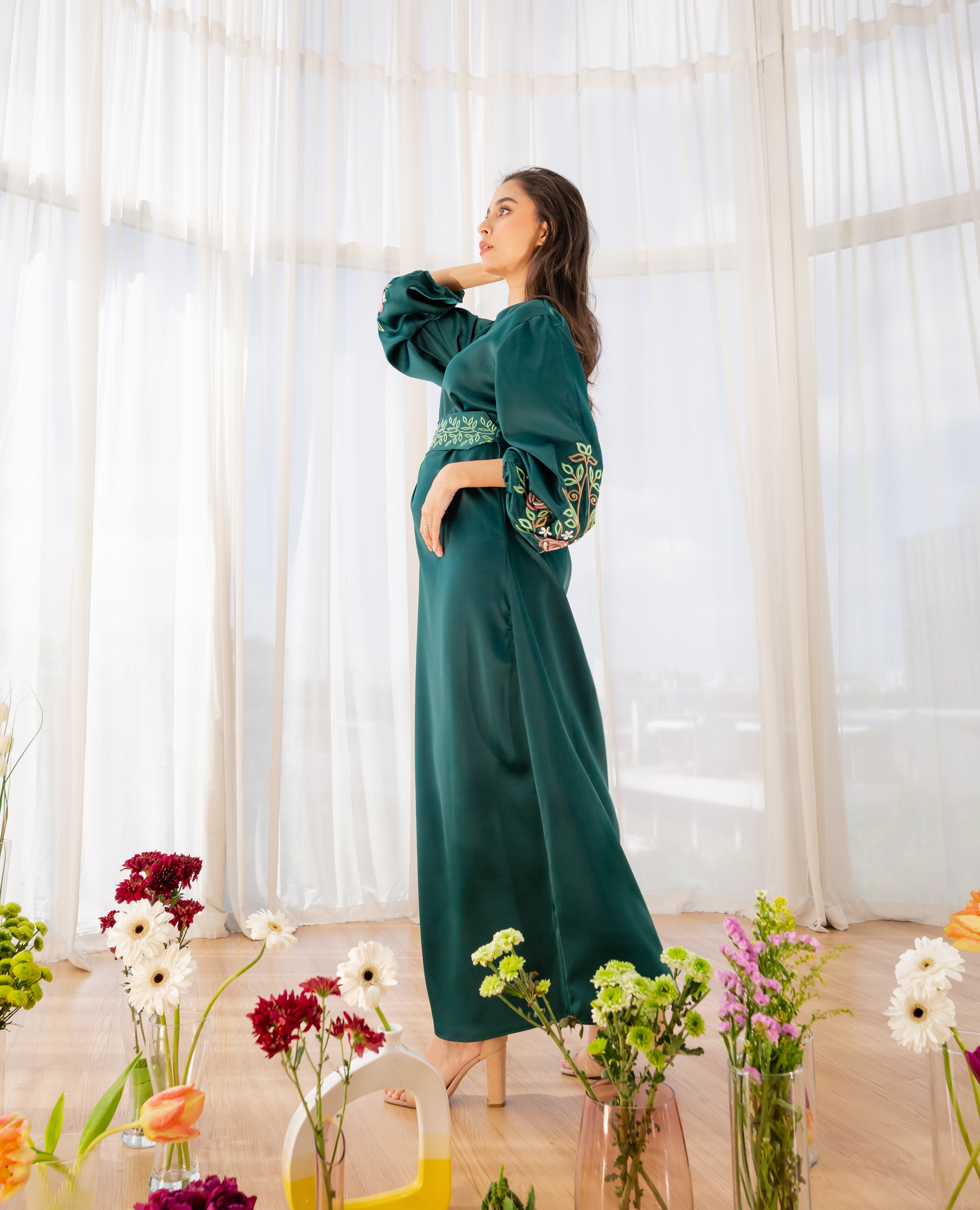 Oud Bouquet Dress - Zinnia