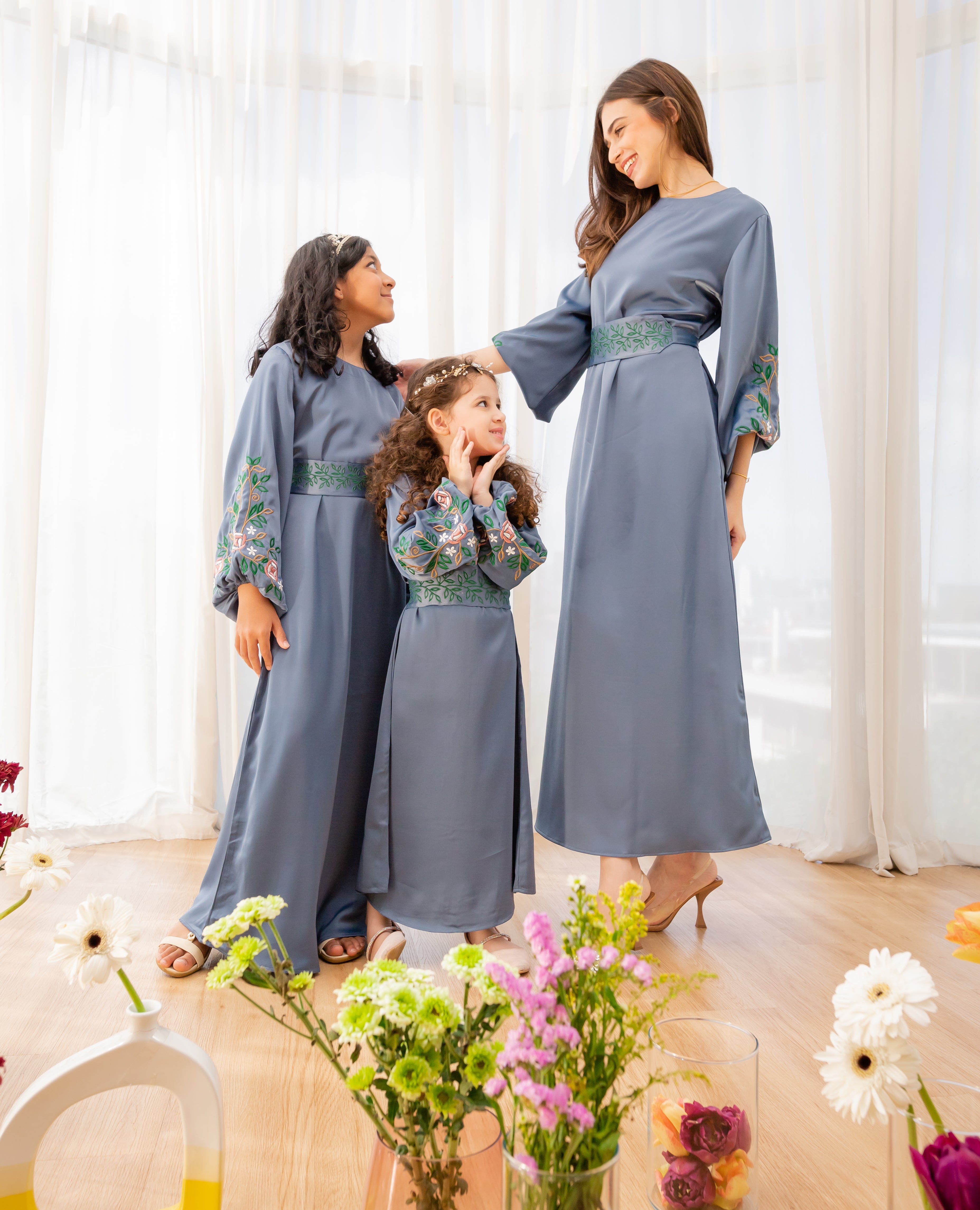 Oud Bouquet Dress - Kids - Iris