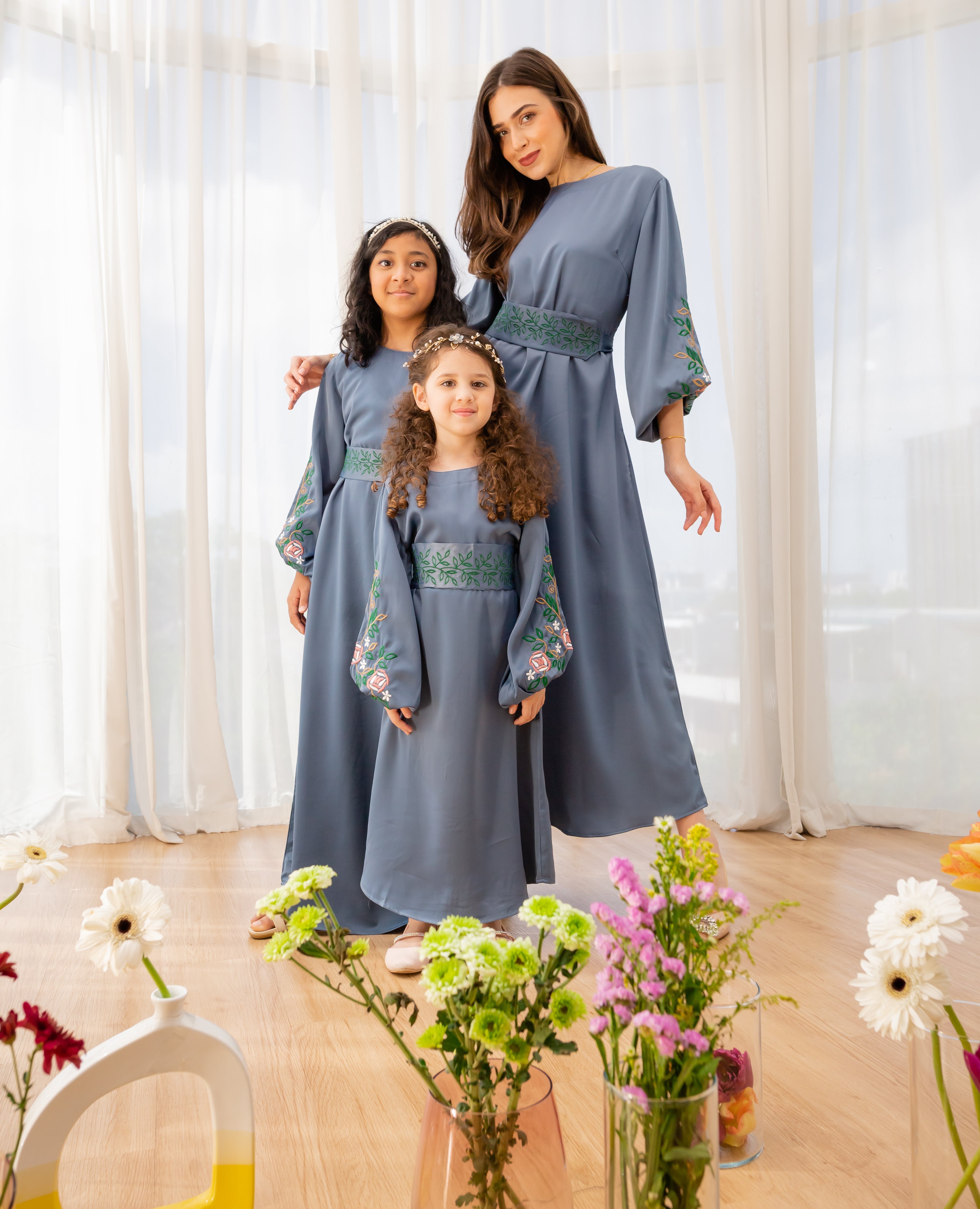Oud Bouquet Dress - Kids - Iris