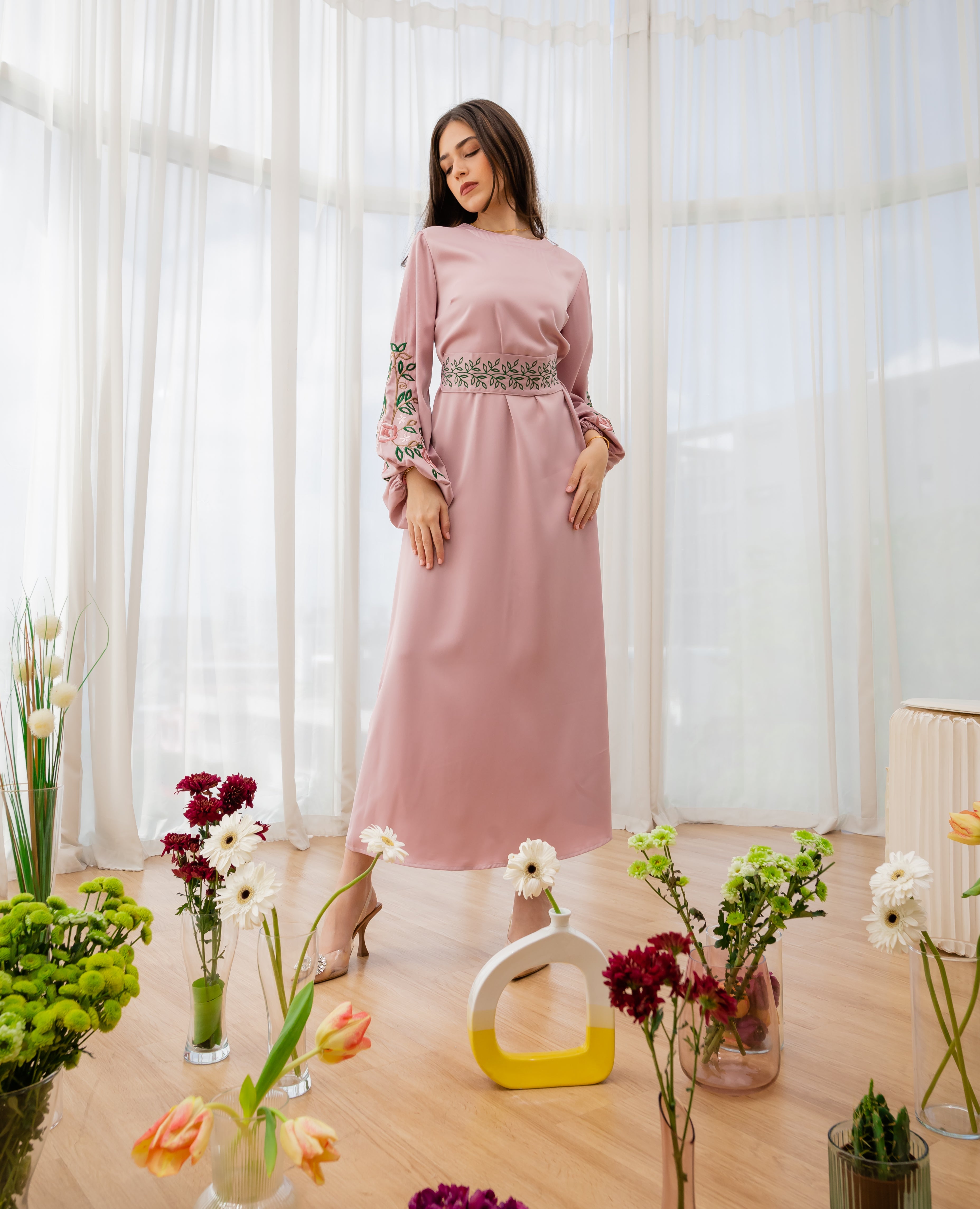 Oud Bouquet Dress - Azalea