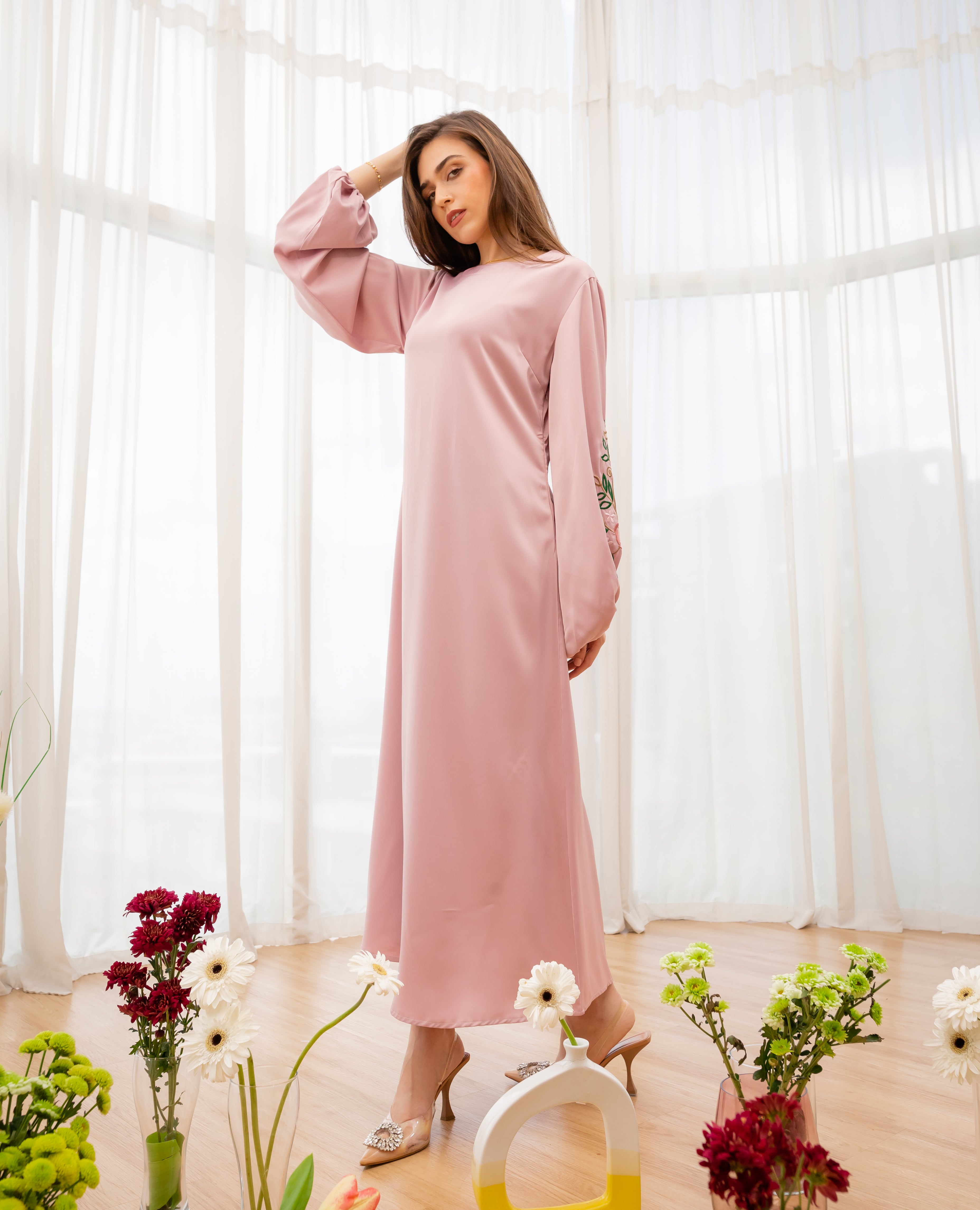 Oud Bouquet Dress - Azalea
