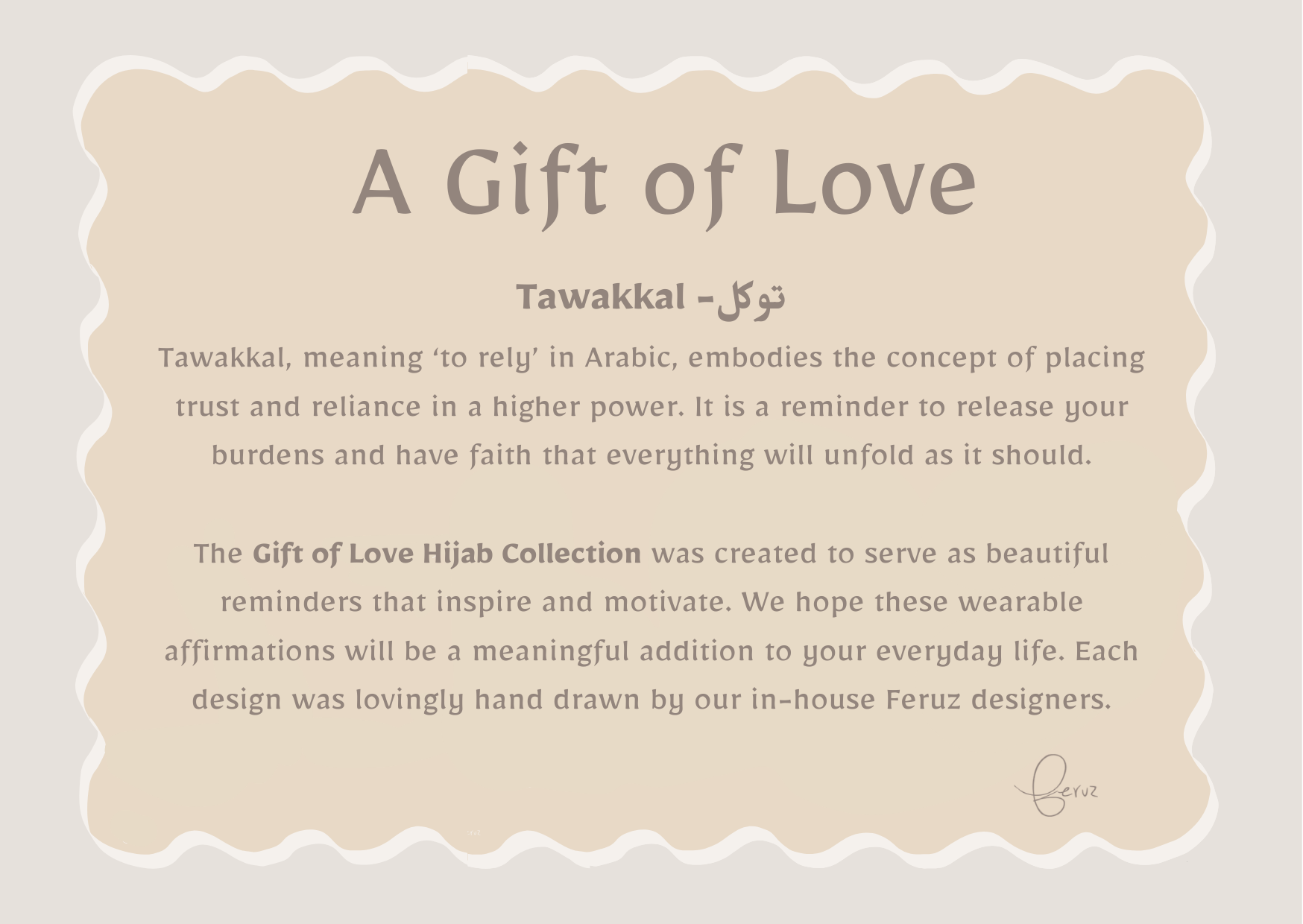 Gift of Love - Tawakkal Bawal