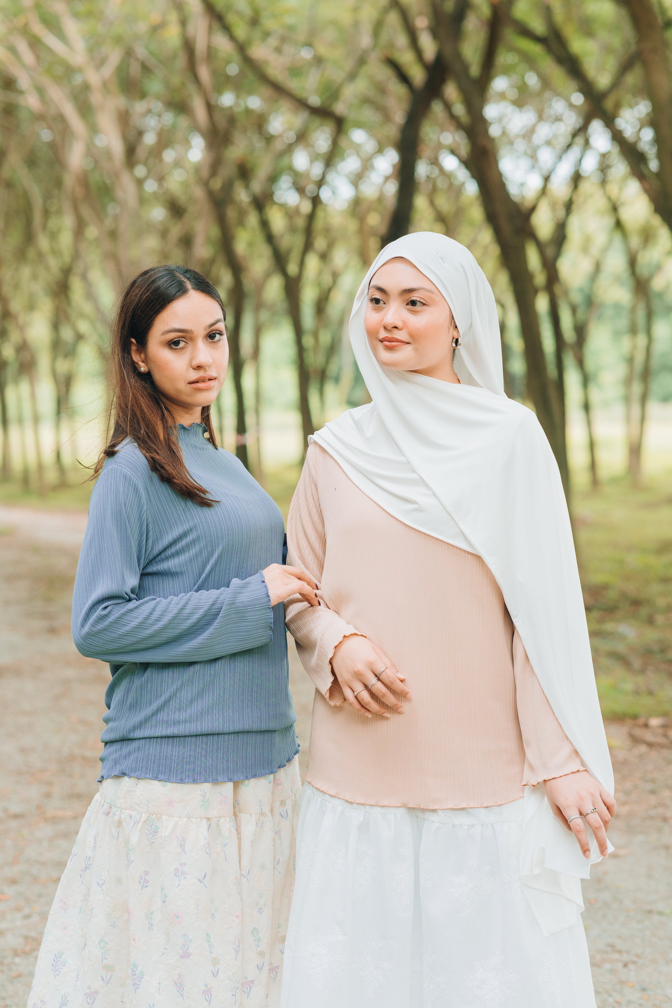 Lily Ribbed Top in Nude