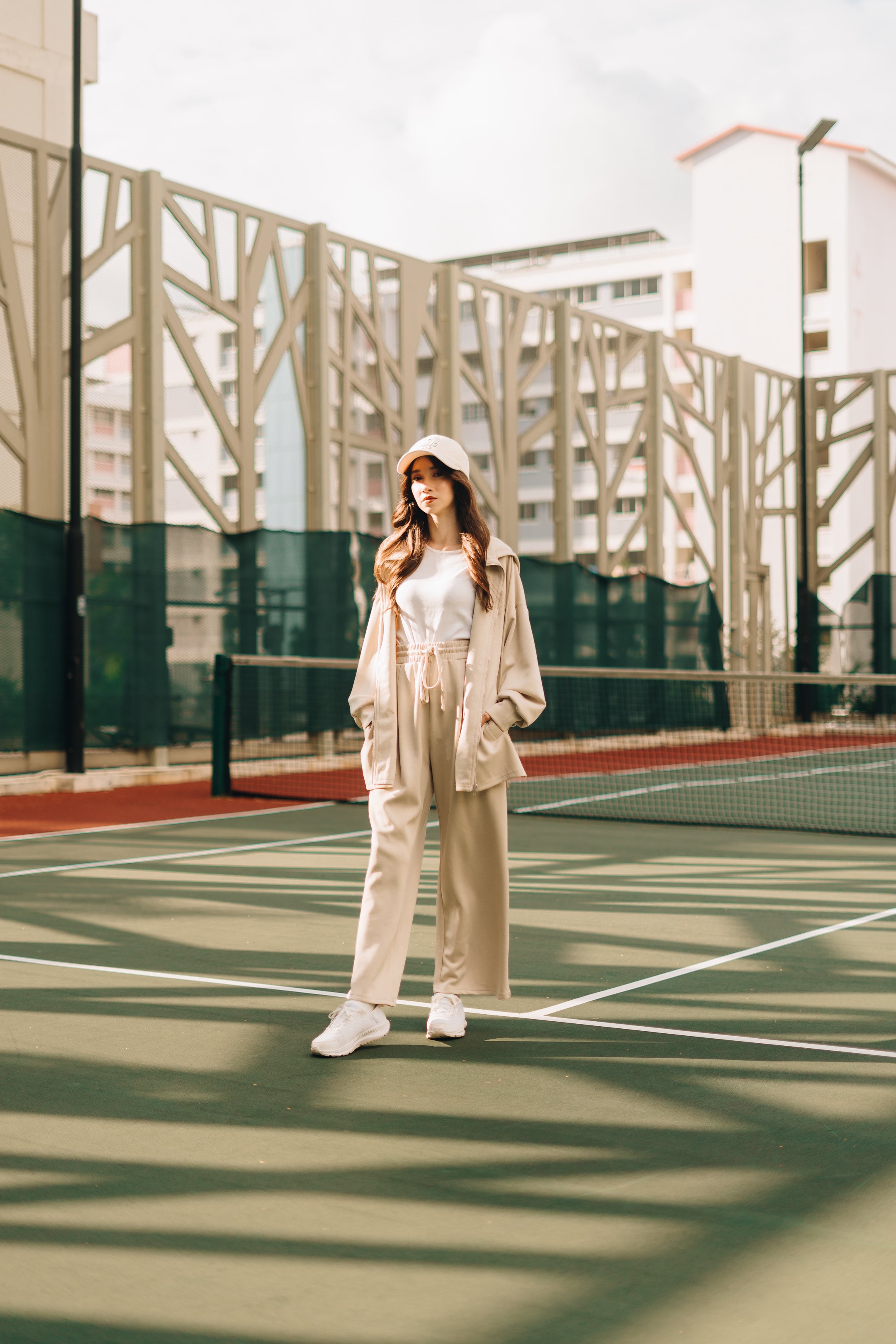 PRE ORDER Habibti Modal Zip-Up Hoodie in Cream