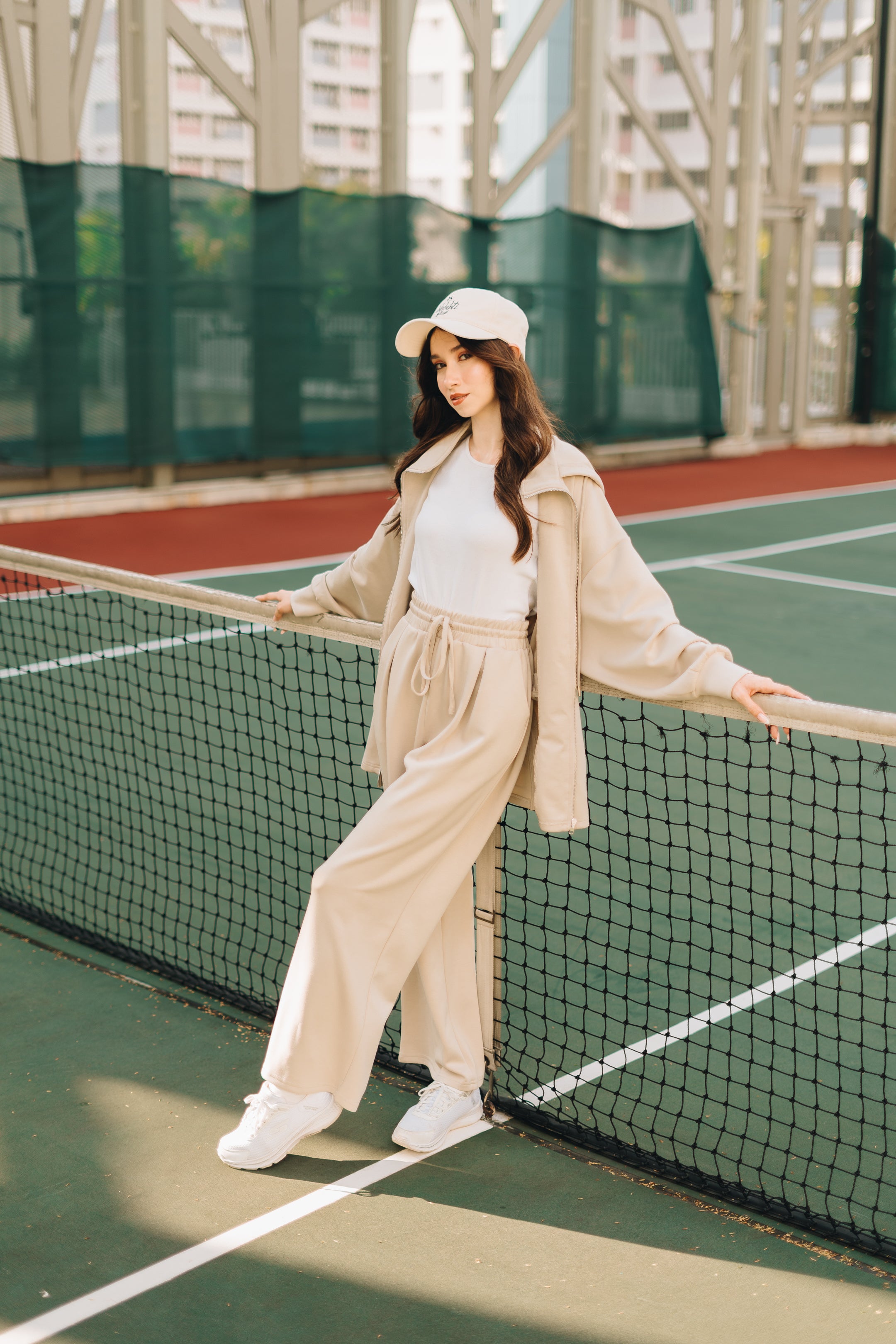 PRE ORDER Habibti Modal Zip-Up Hoodie in Cream