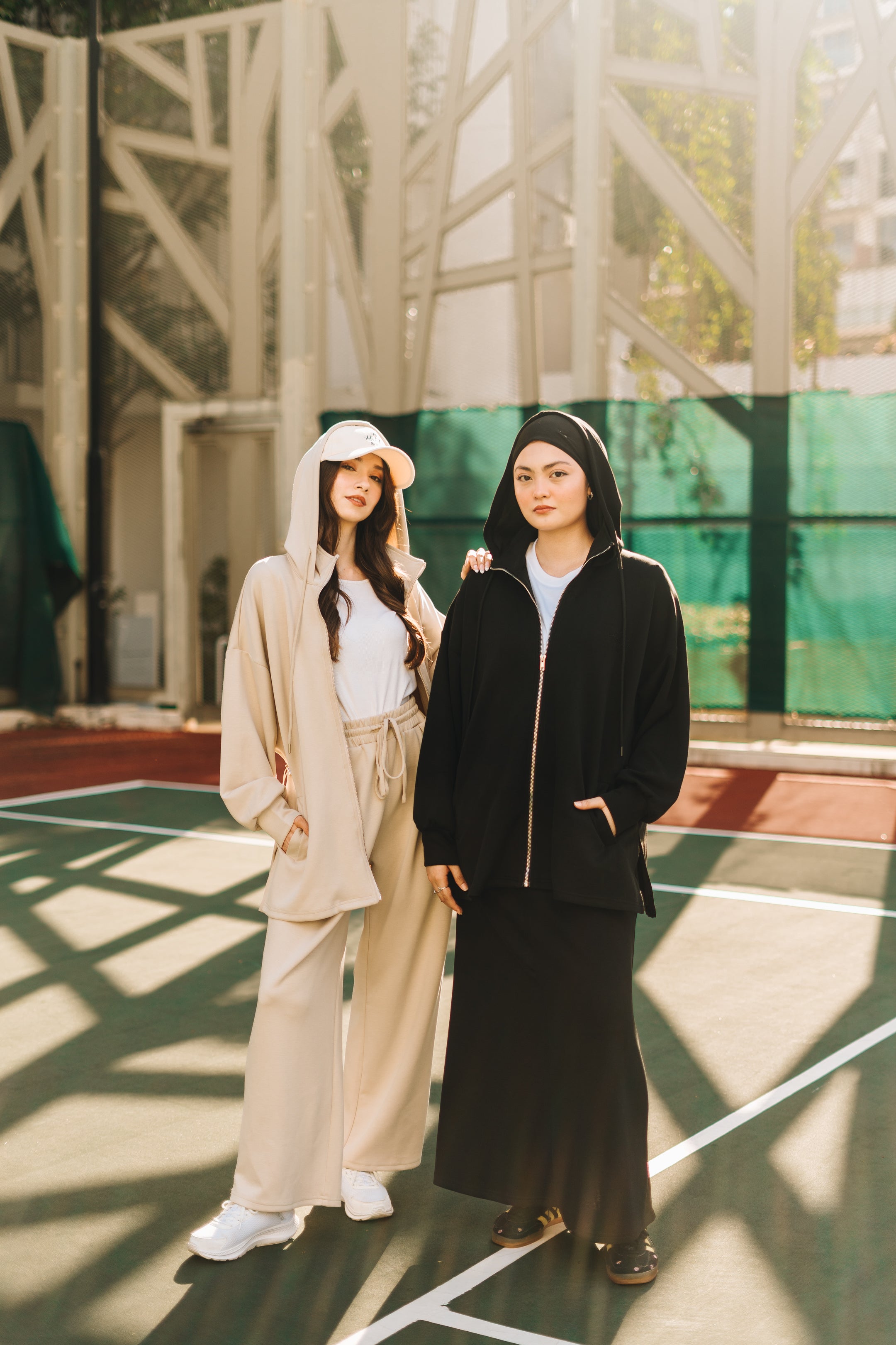 PRE ORDER Habibti Modal Zip-Up Hoodie in Cream