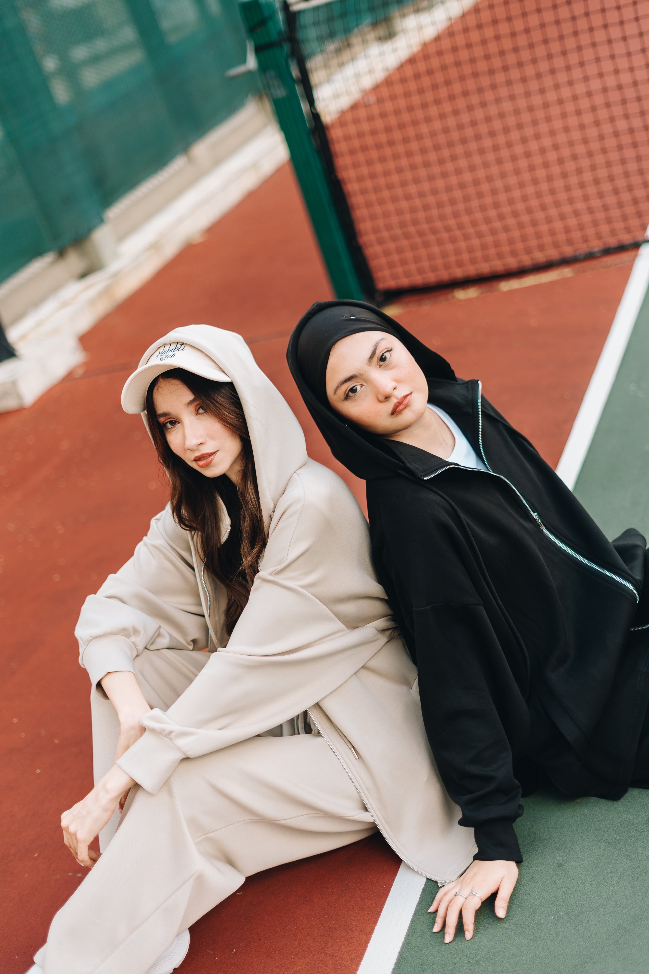 PRE ORDER Habibti Modal Zip-Up Hoodie in Cream