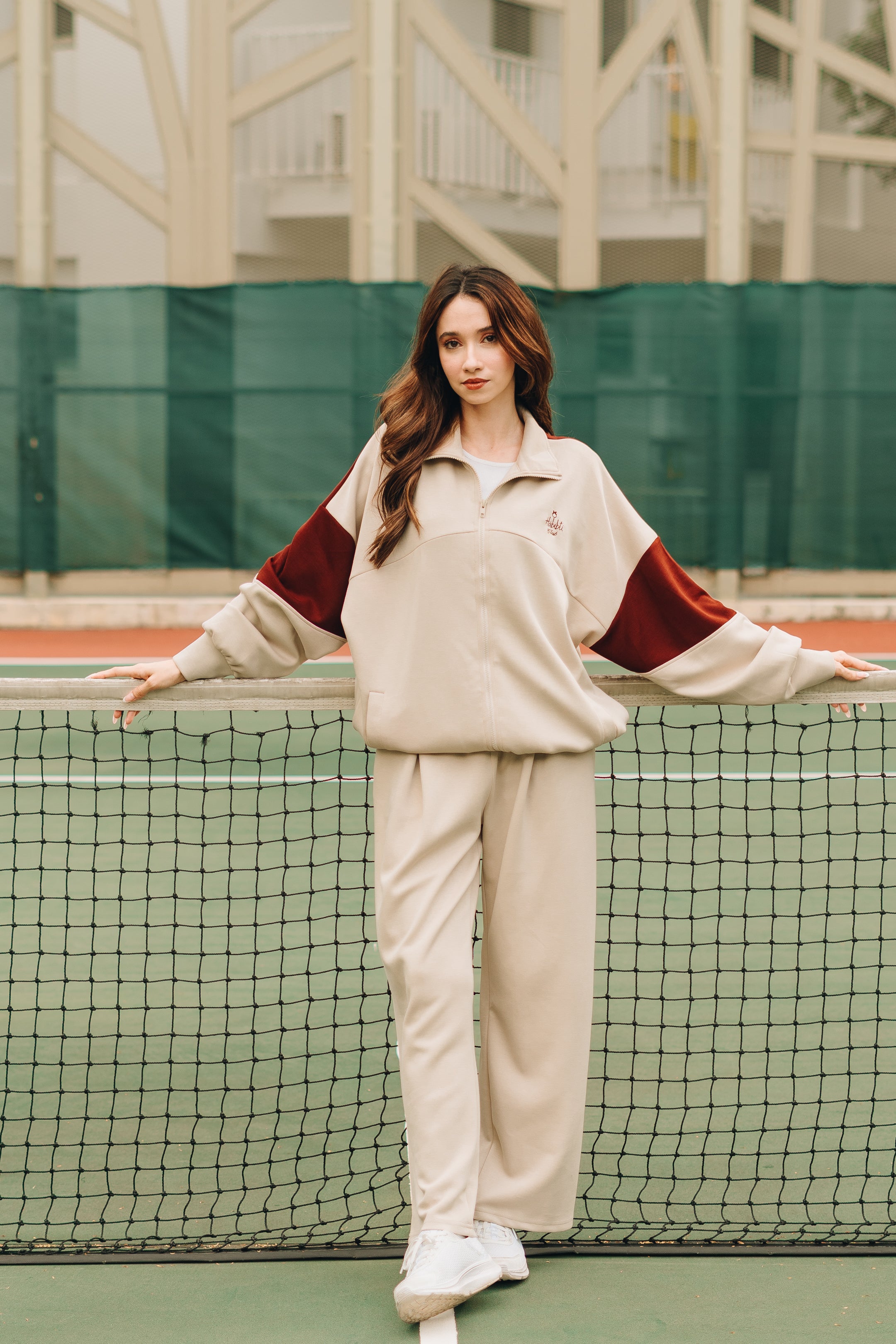 PRE ORDER Habibti Modal Dual Tone Jacket in Maroon