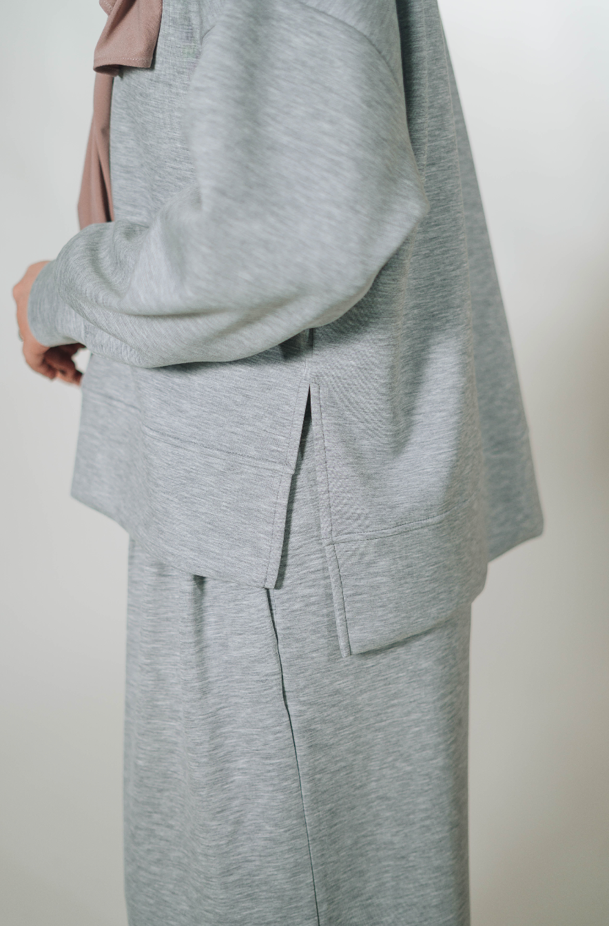 Modal Habibti Sweater in Grey