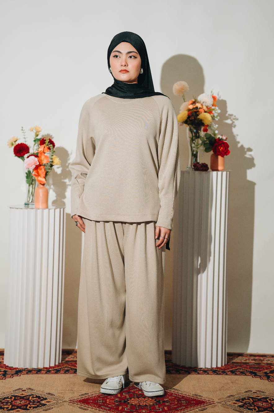 Habibti Lounge Top in Cream