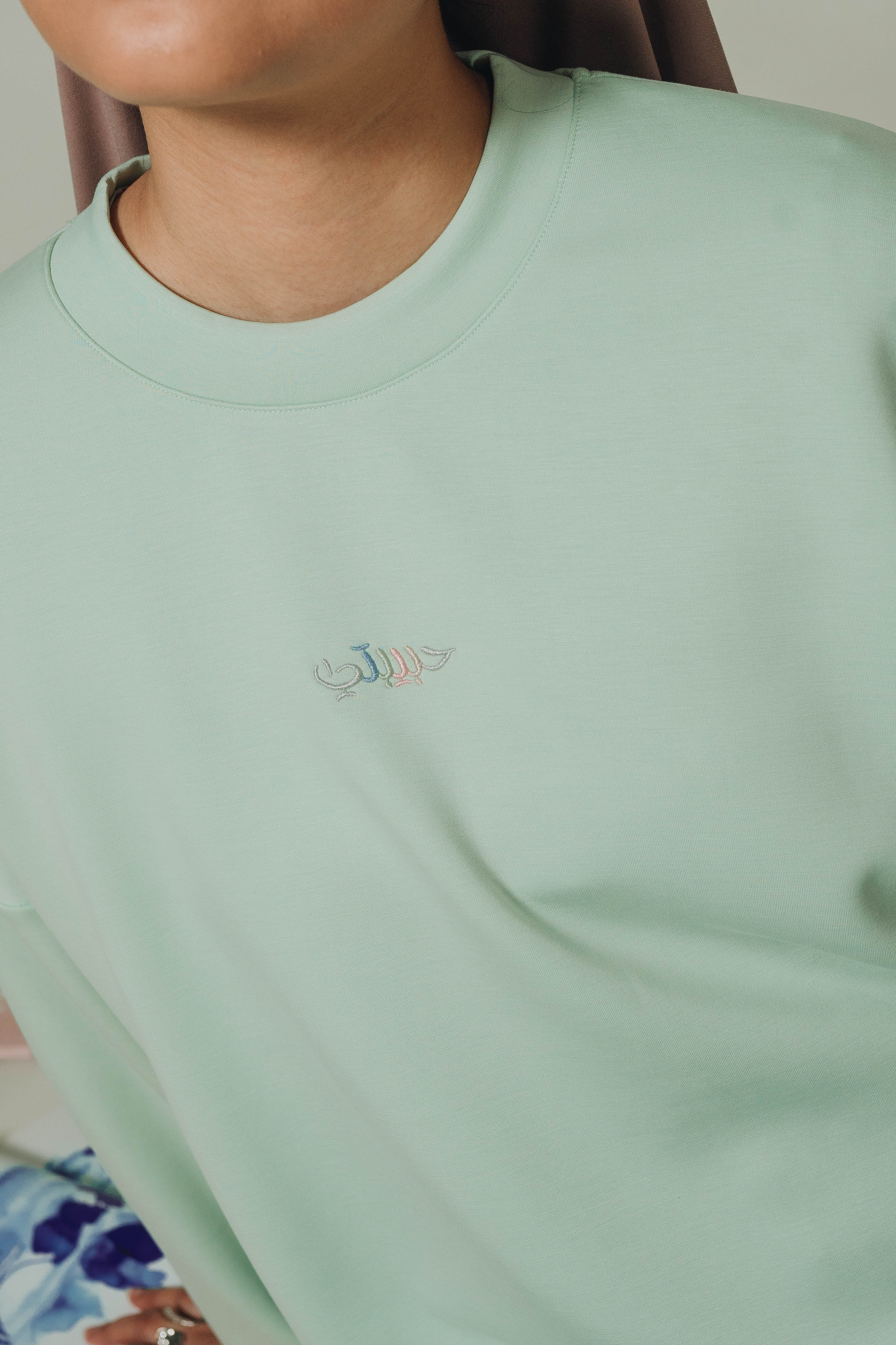 Modal Habibti Sweater in Mint