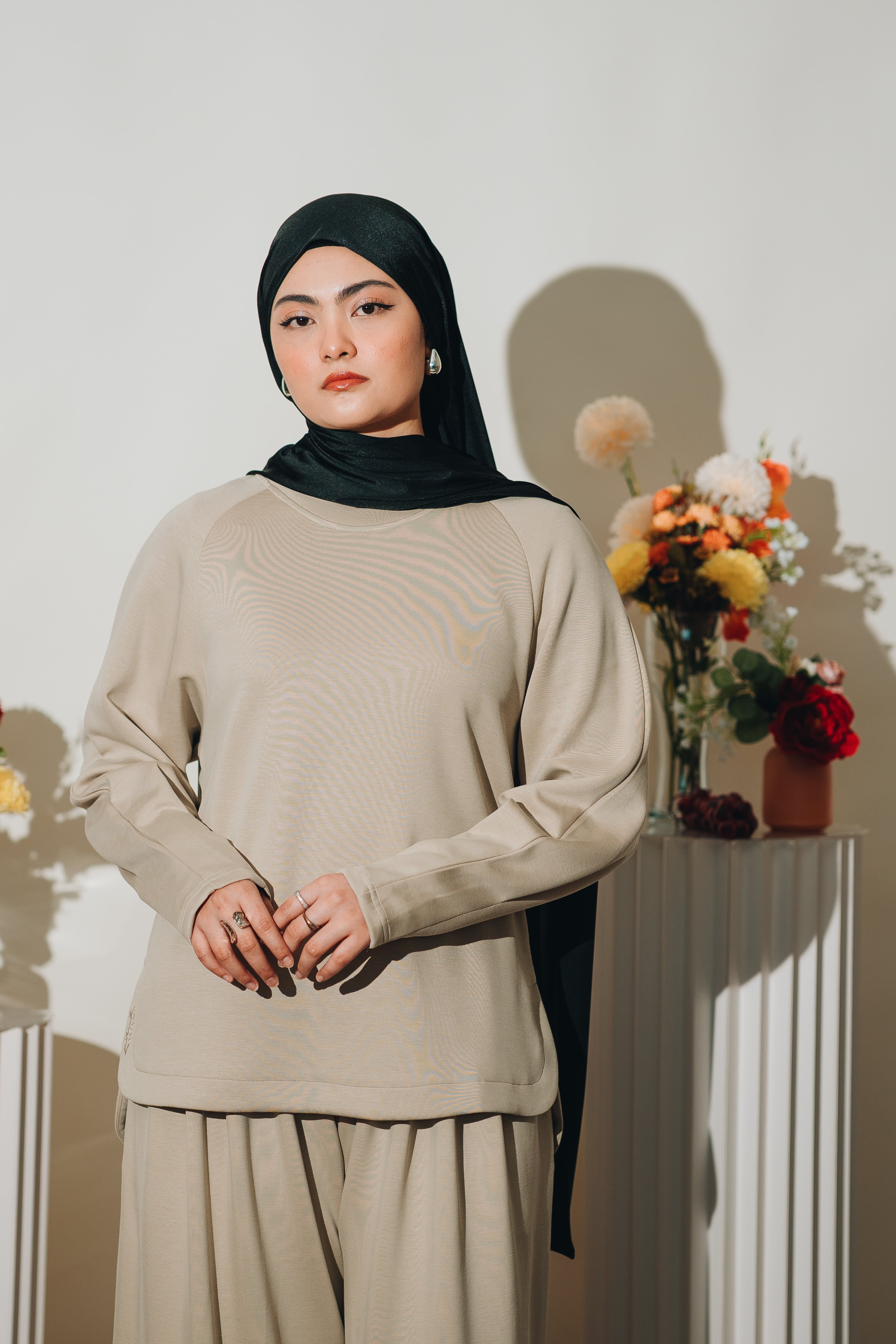Habibti Lounge Top in Cream
