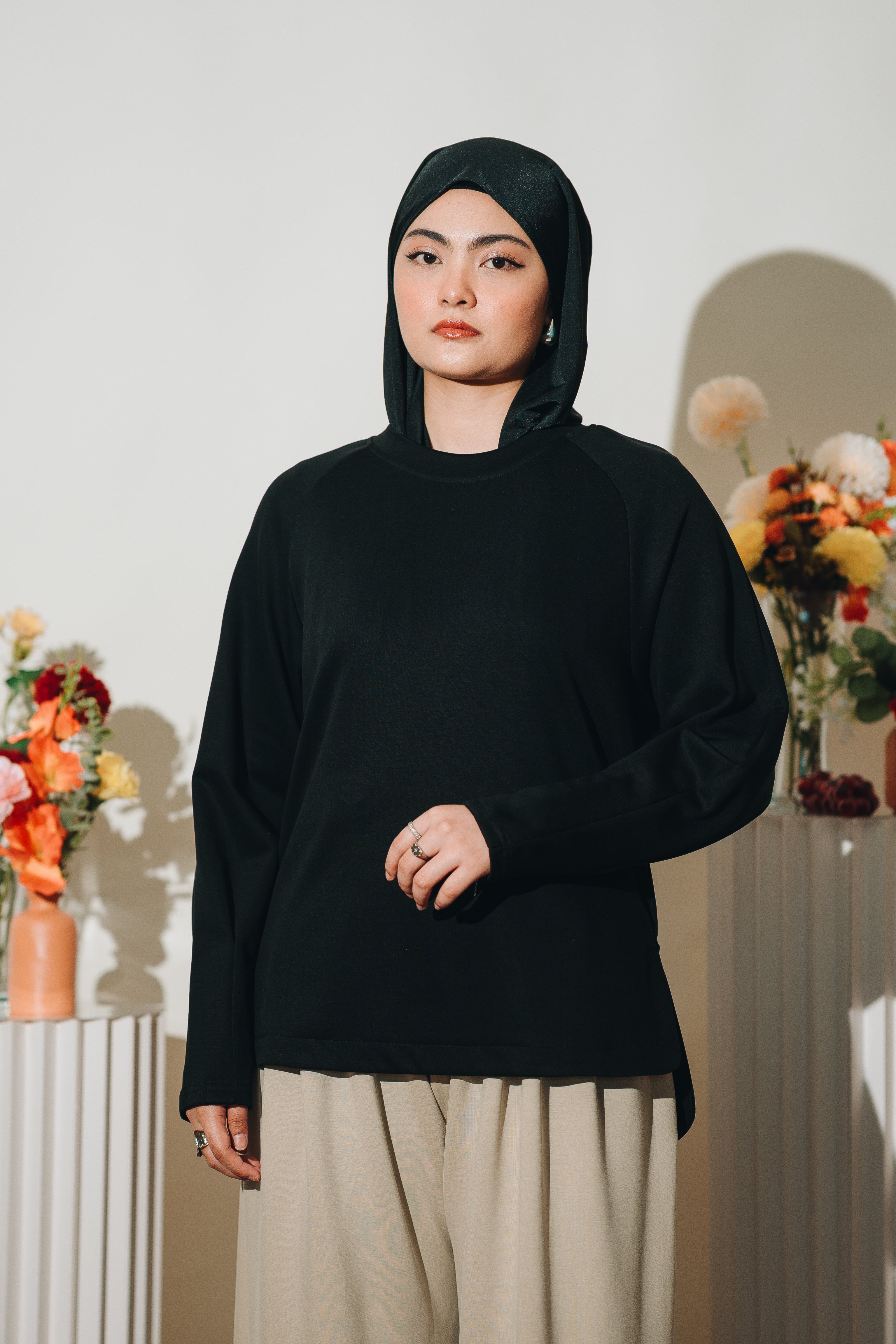 Habibti Lounge Top in Black